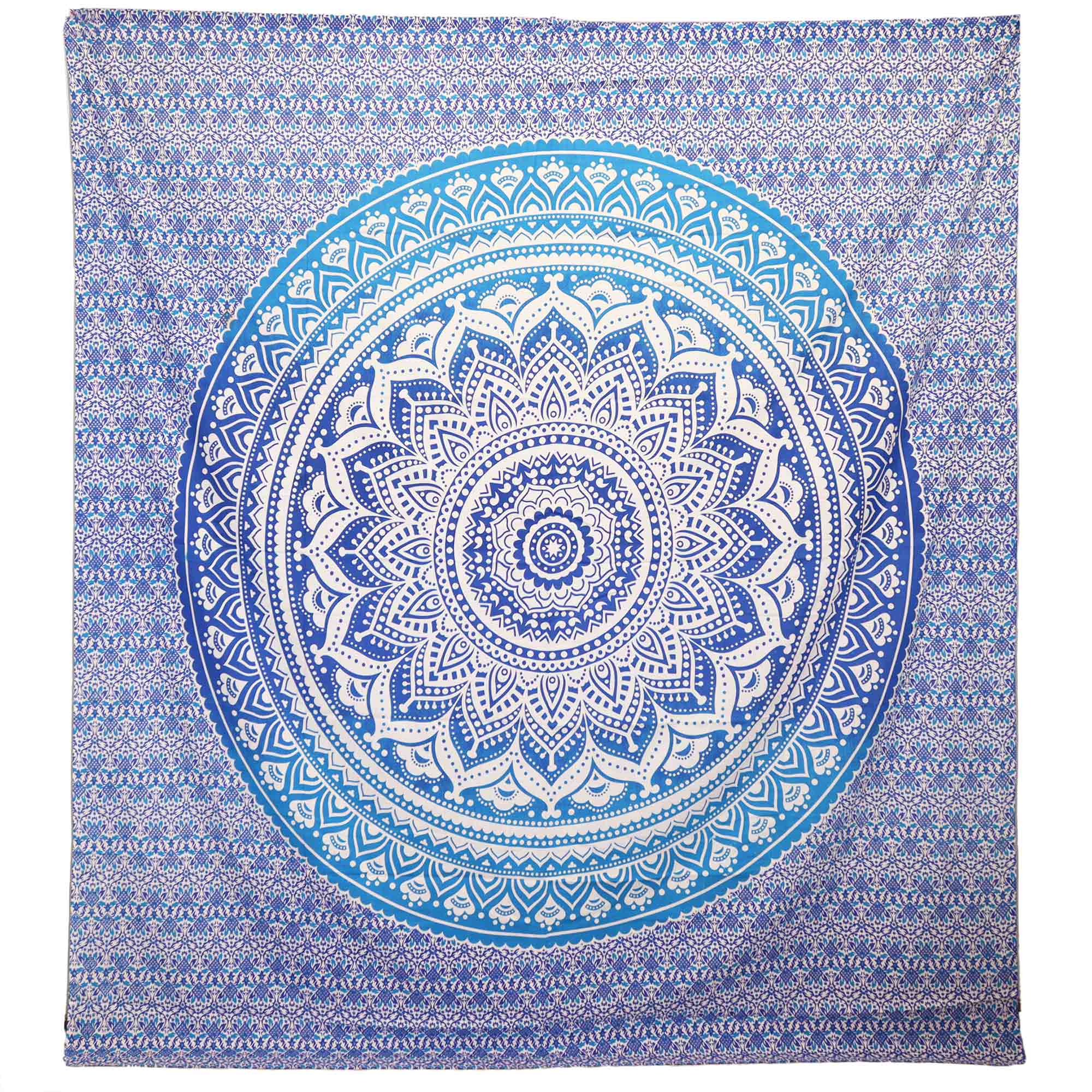 Tenture murale - Mandala bleu