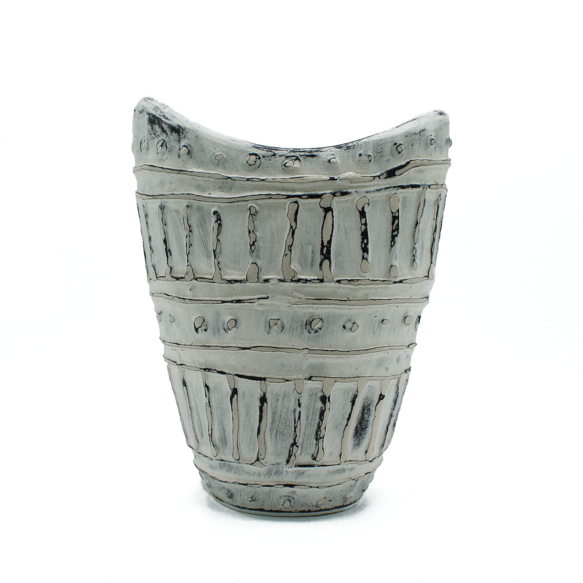 Vase ARMOR - Terre cuite de couleur crème