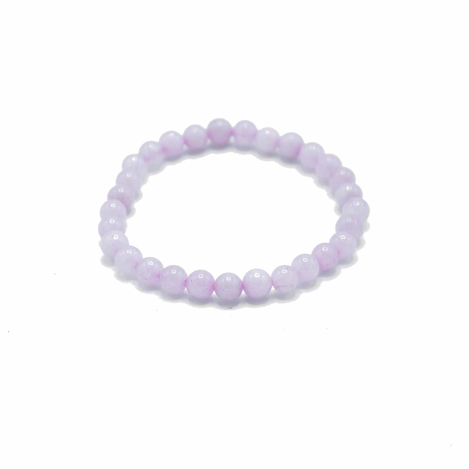 Bracelet pierres semi-précieuses - Quartz Rose - L'Amour