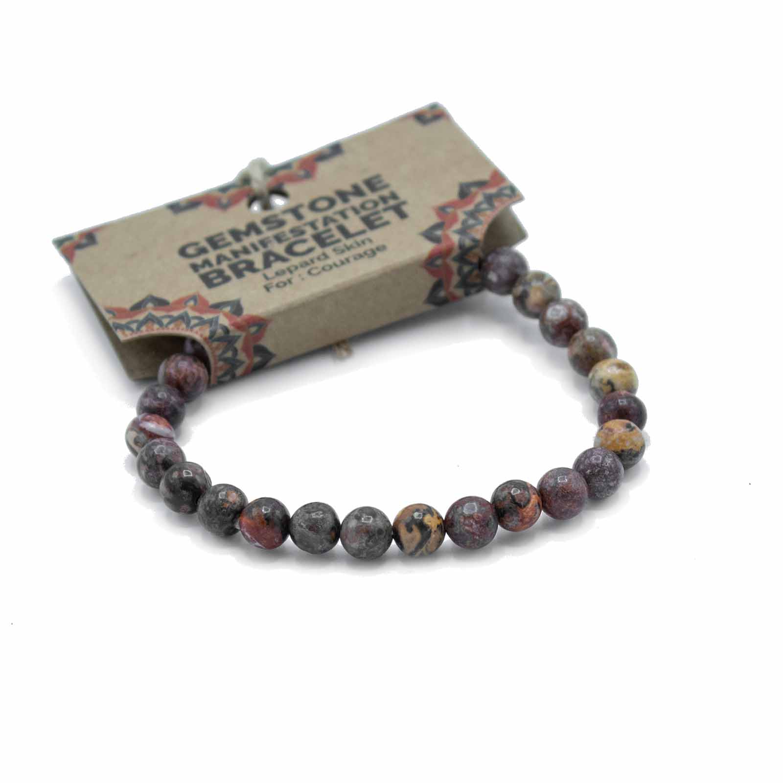 Bracelet Pierres semi-précieuses – Peau de Léopard – Courage