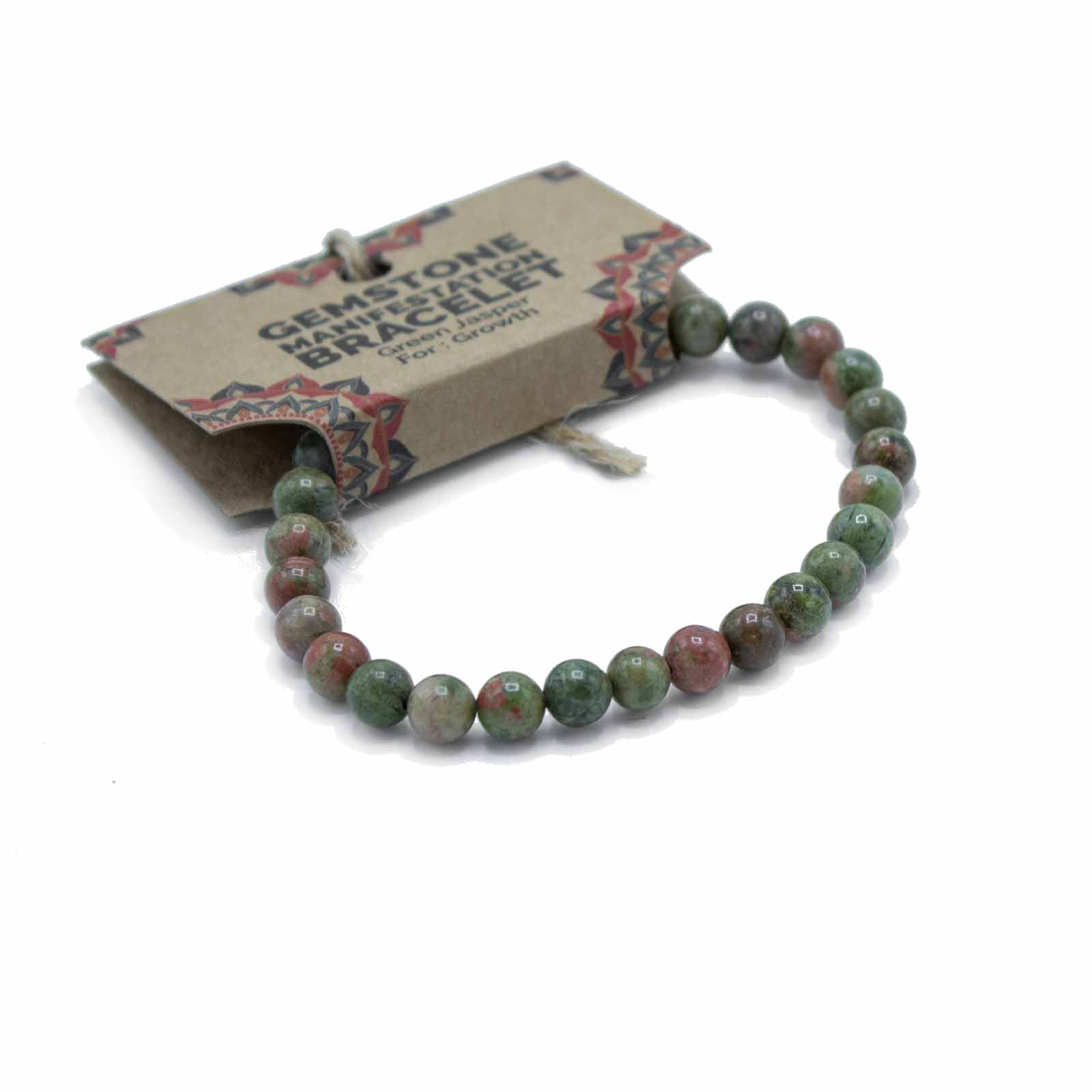 Bracelet Pierres semi-précieuses – Jaspe Vert – Croissance