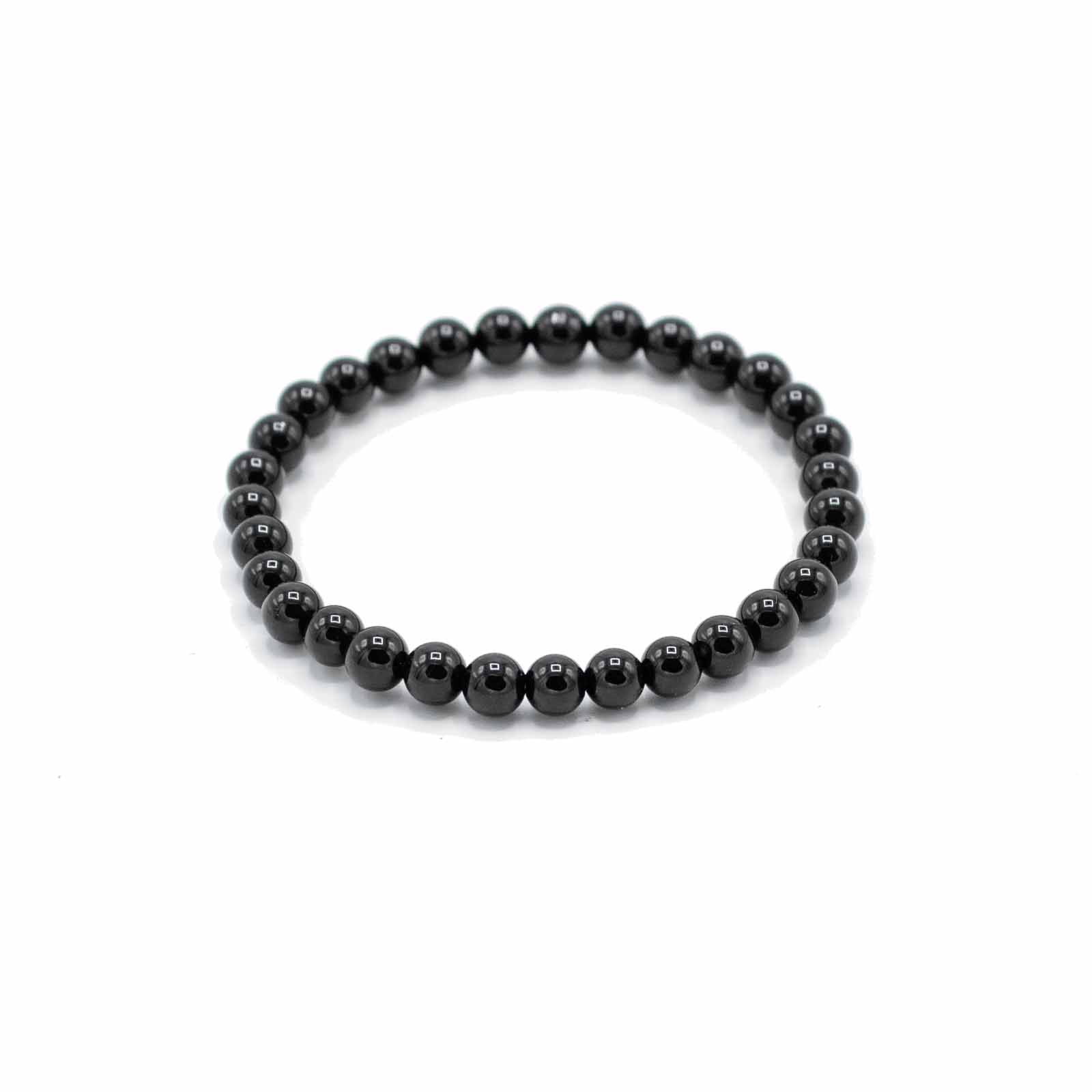 Bracelet Pierres semi-précieuses Agate Noire – Protection & Force Intérieure