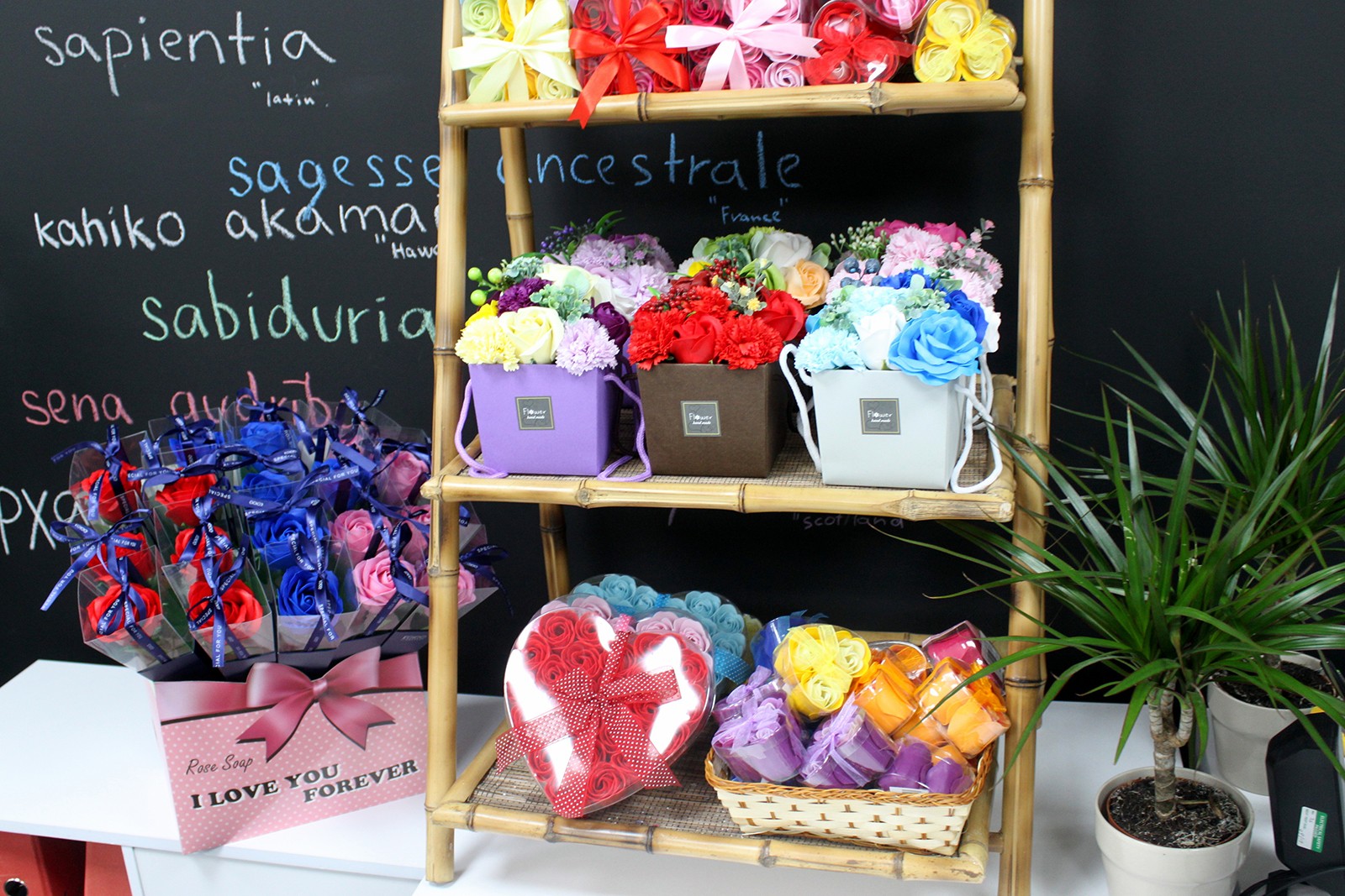 Bouquet de Fleurs de Savon –  Rêve Bleu 
