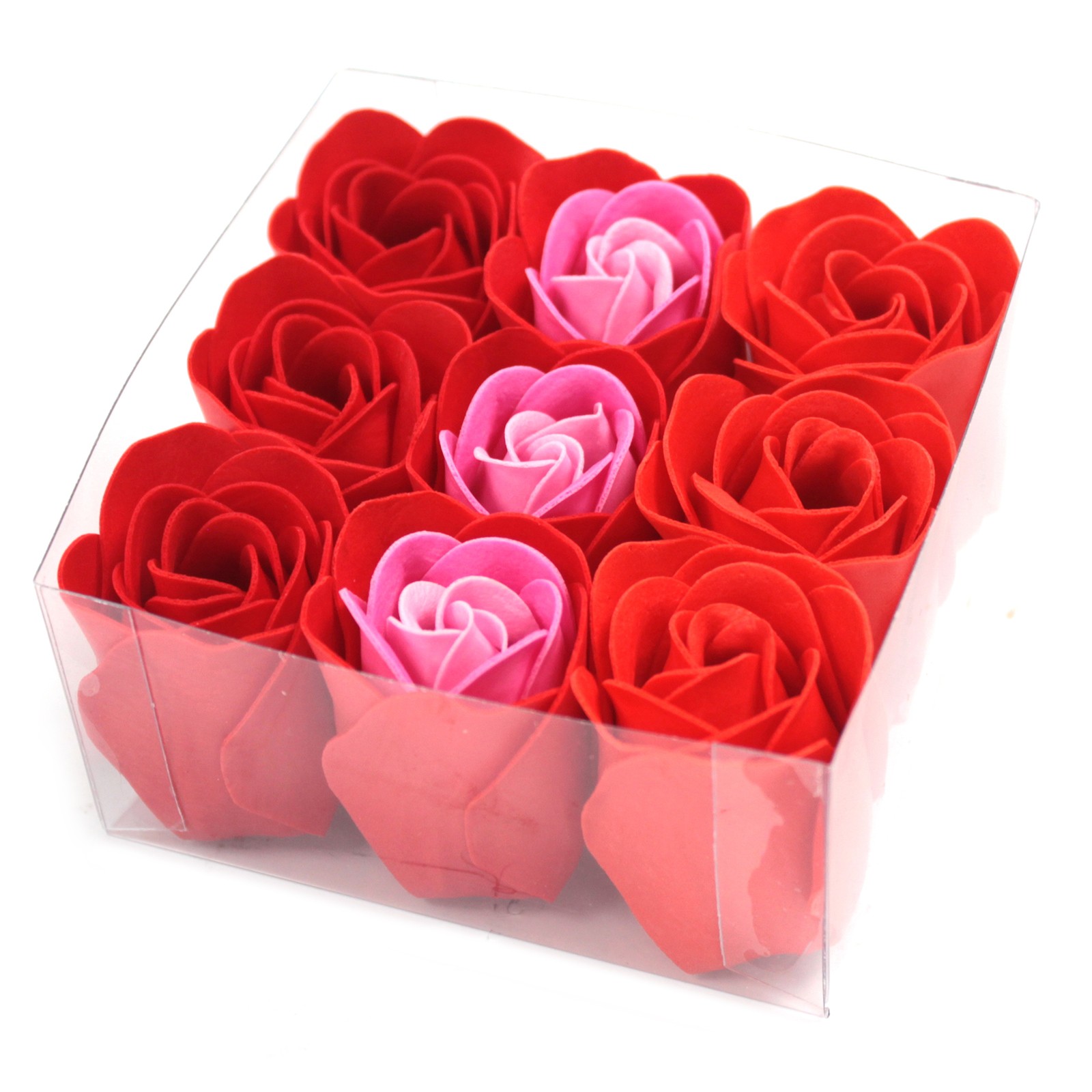 Lot de 9 fleurs de savon 