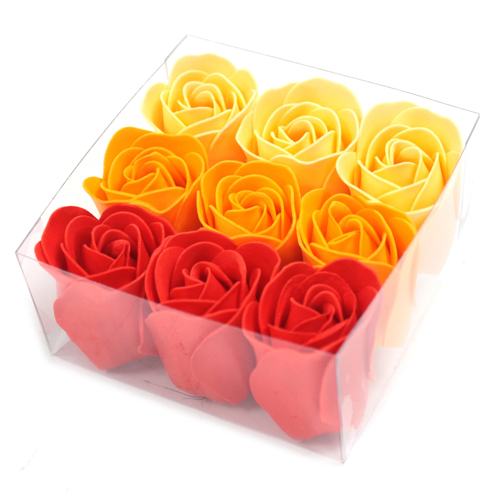 Lot de 9 fleurs de savon 