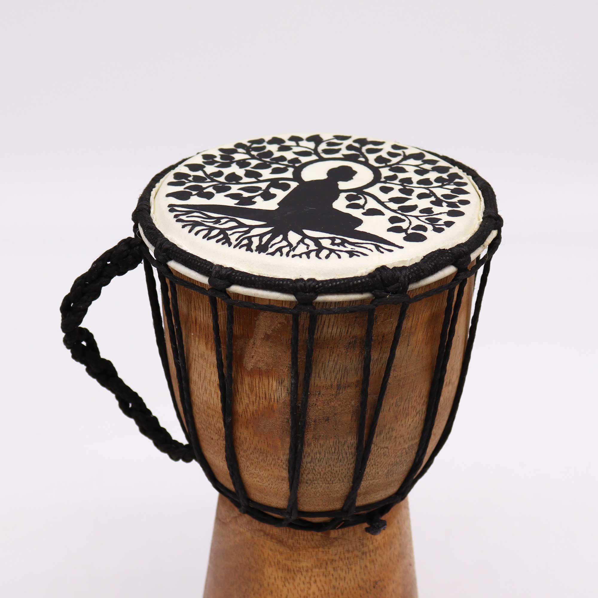 Tambour Djembé 25 cm – Motif Méditation 