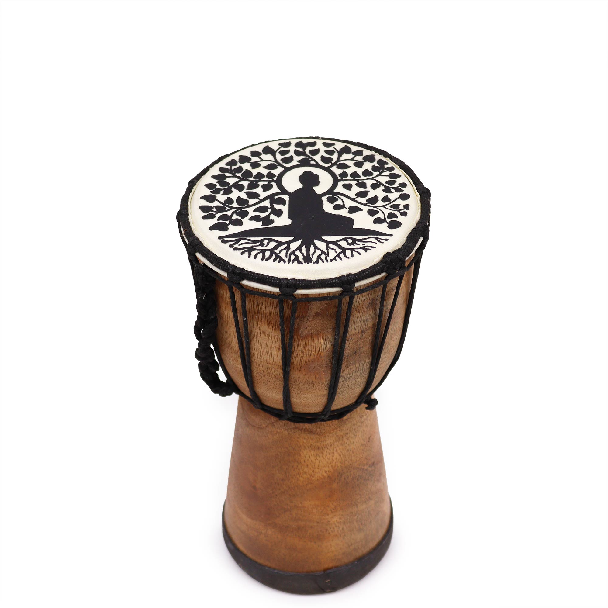 Tambour Djembé 25 cm – Motif Méditation 