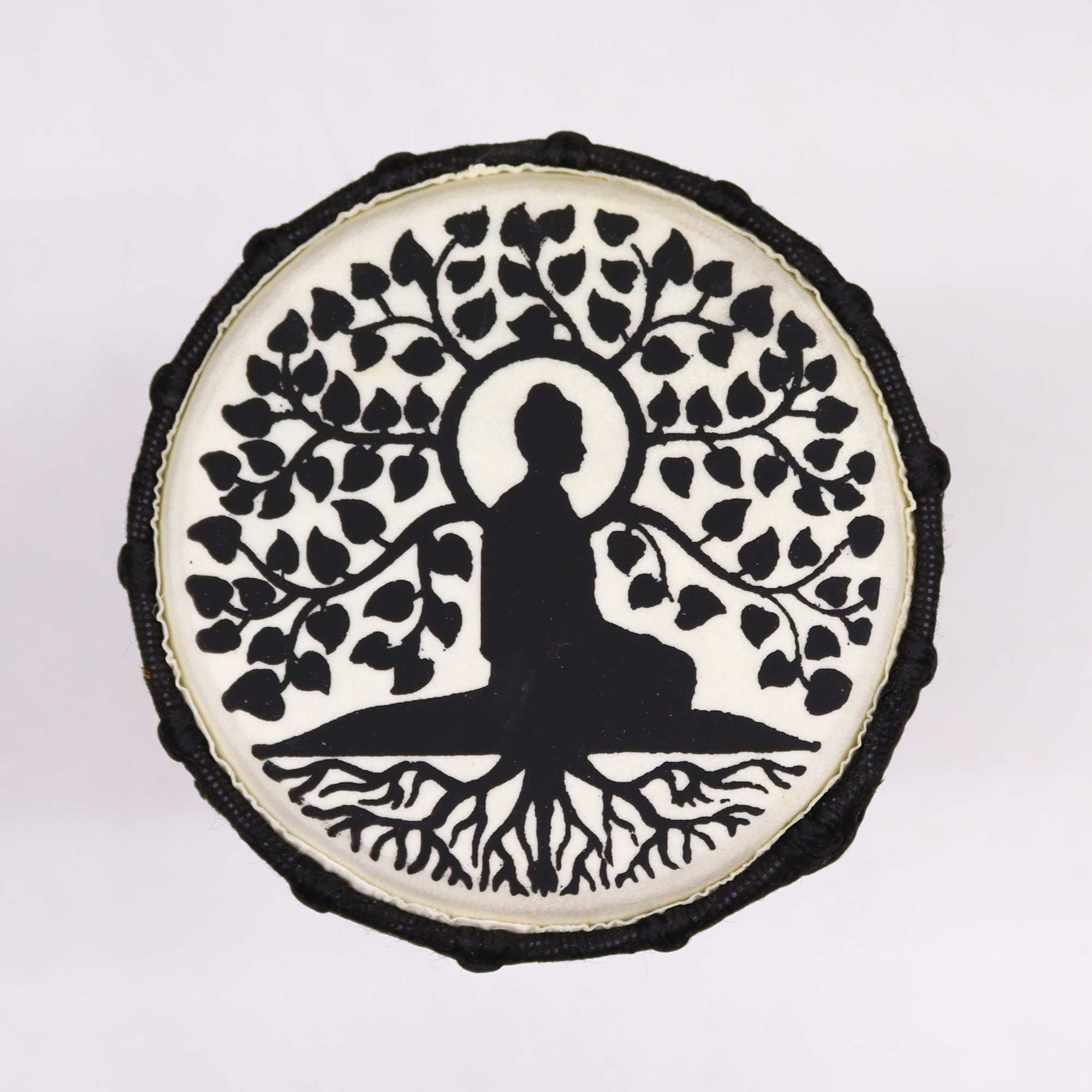Tambour Djembé 25 cm – Motif Méditation 