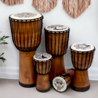 Tambour Djembé 50 cm – Motif main de fatma 