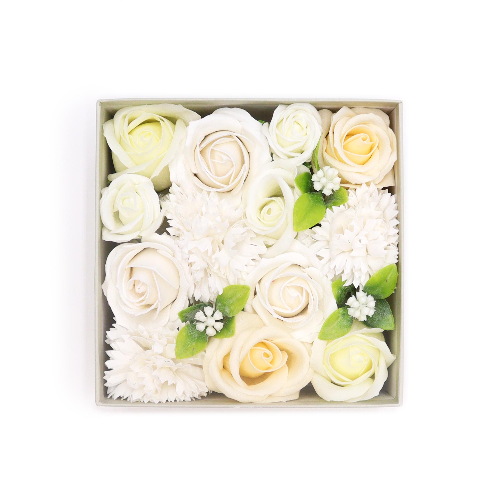 Coffret de savon Merci –  Amour authentique – Blanc et Ivoire  