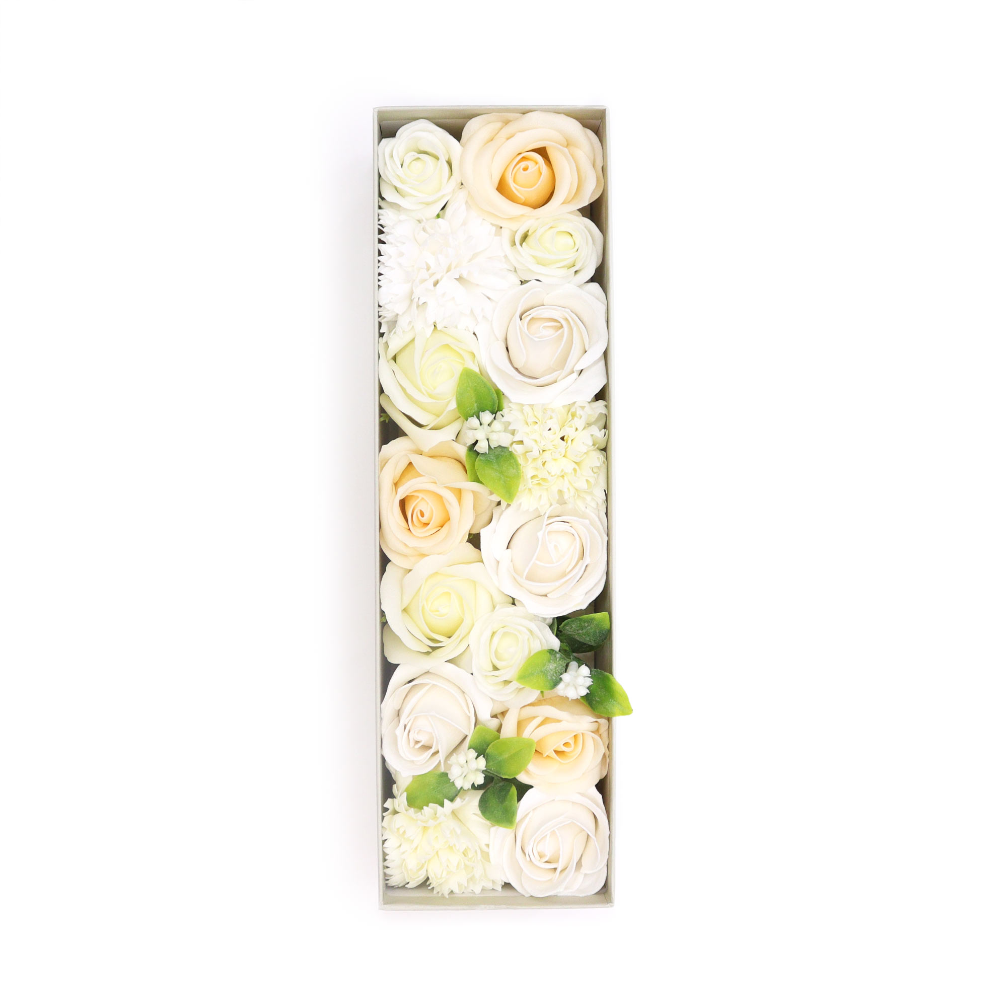 Coffret de savon Merci – Délicatement – blanc, ivoire, vert