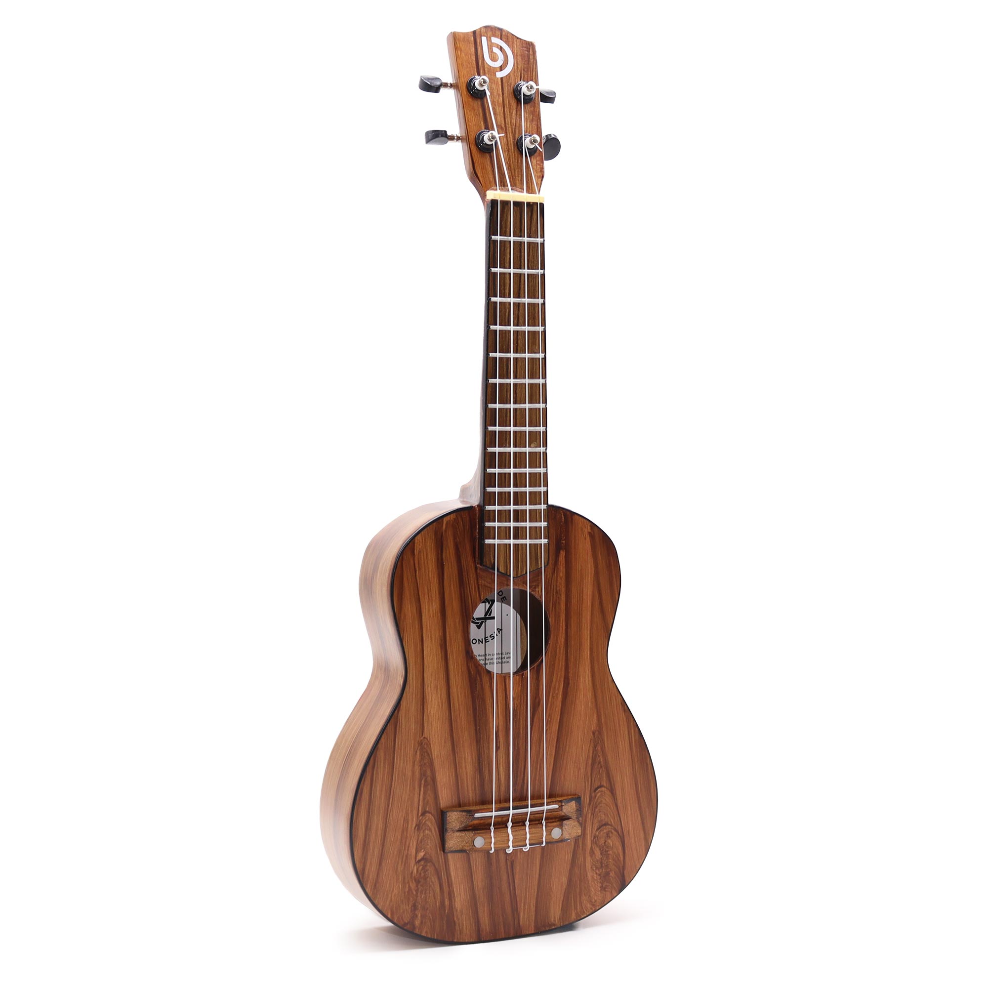 Ukulélé Soprano Artisanal - Finition naturelle classique (4 cordes)
