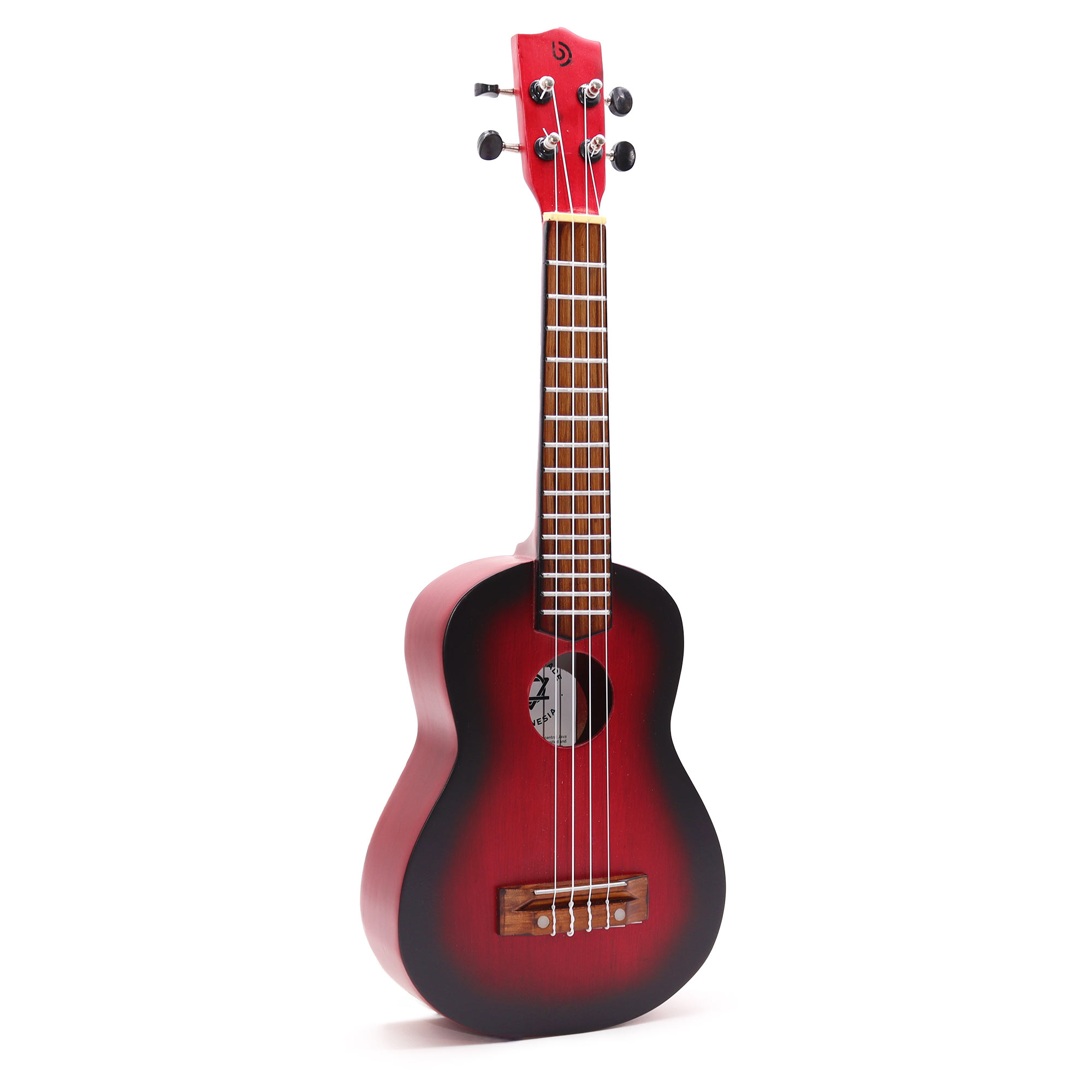 Ukulélé Soprano Artisanal - Finition Sunburst naturelle (4 cordes)