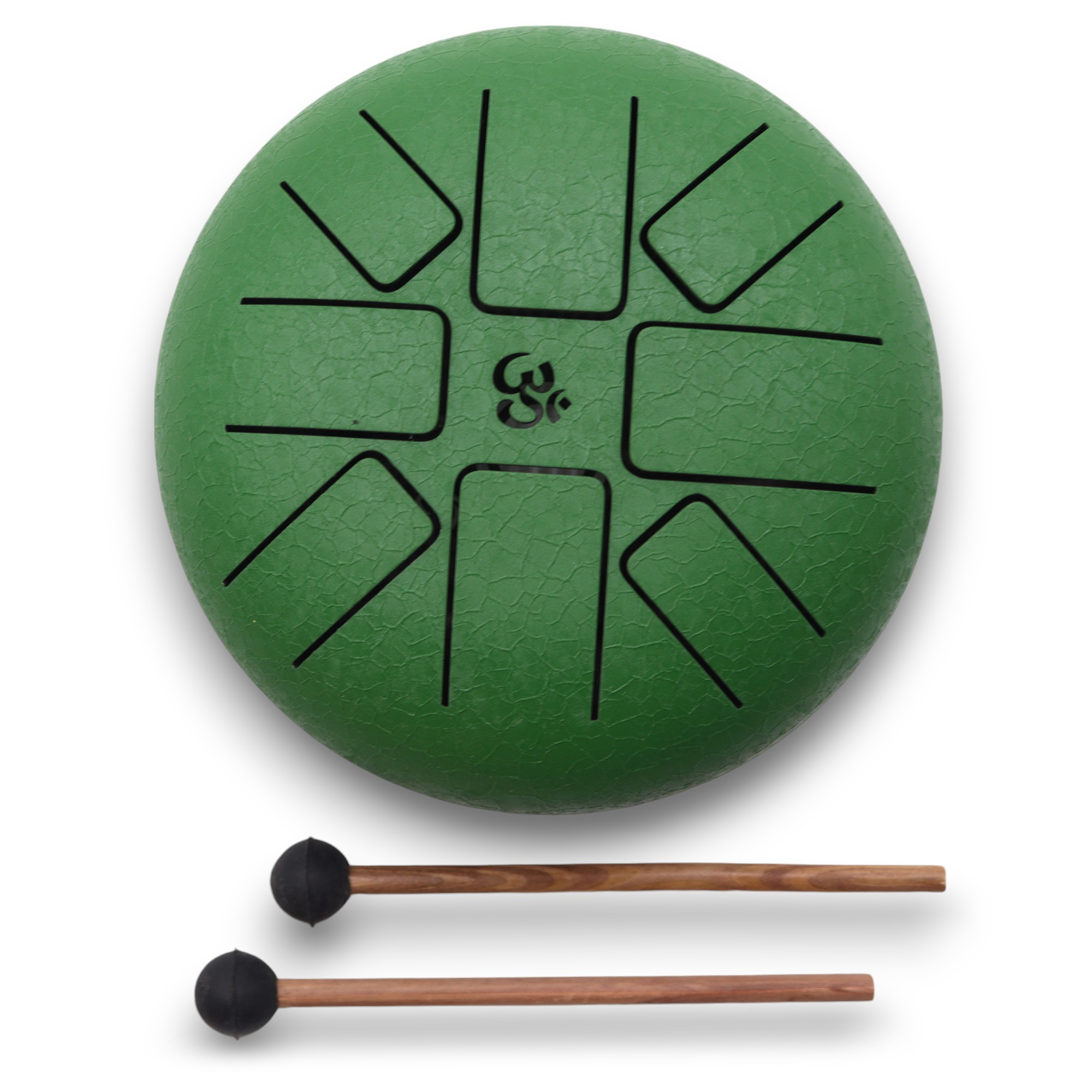 Tambour Happy à langue d'acier - Omm vert - 16 cm