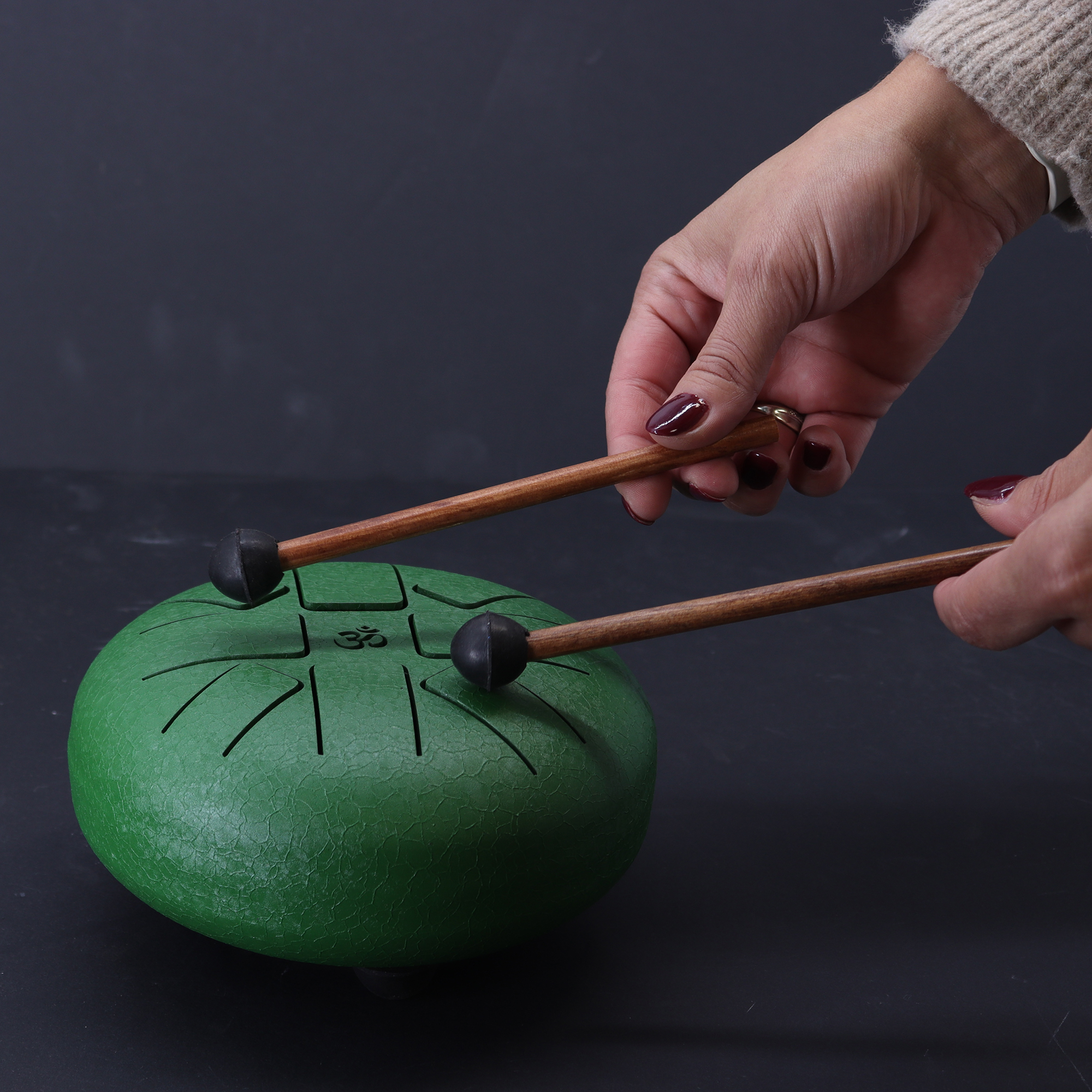 Tambour à langue d'acier - Happy Omm - 18cm