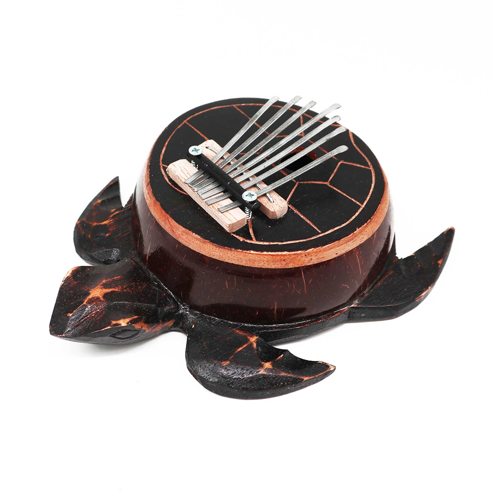 Kalimba Tortue Antique Noix de Coco 