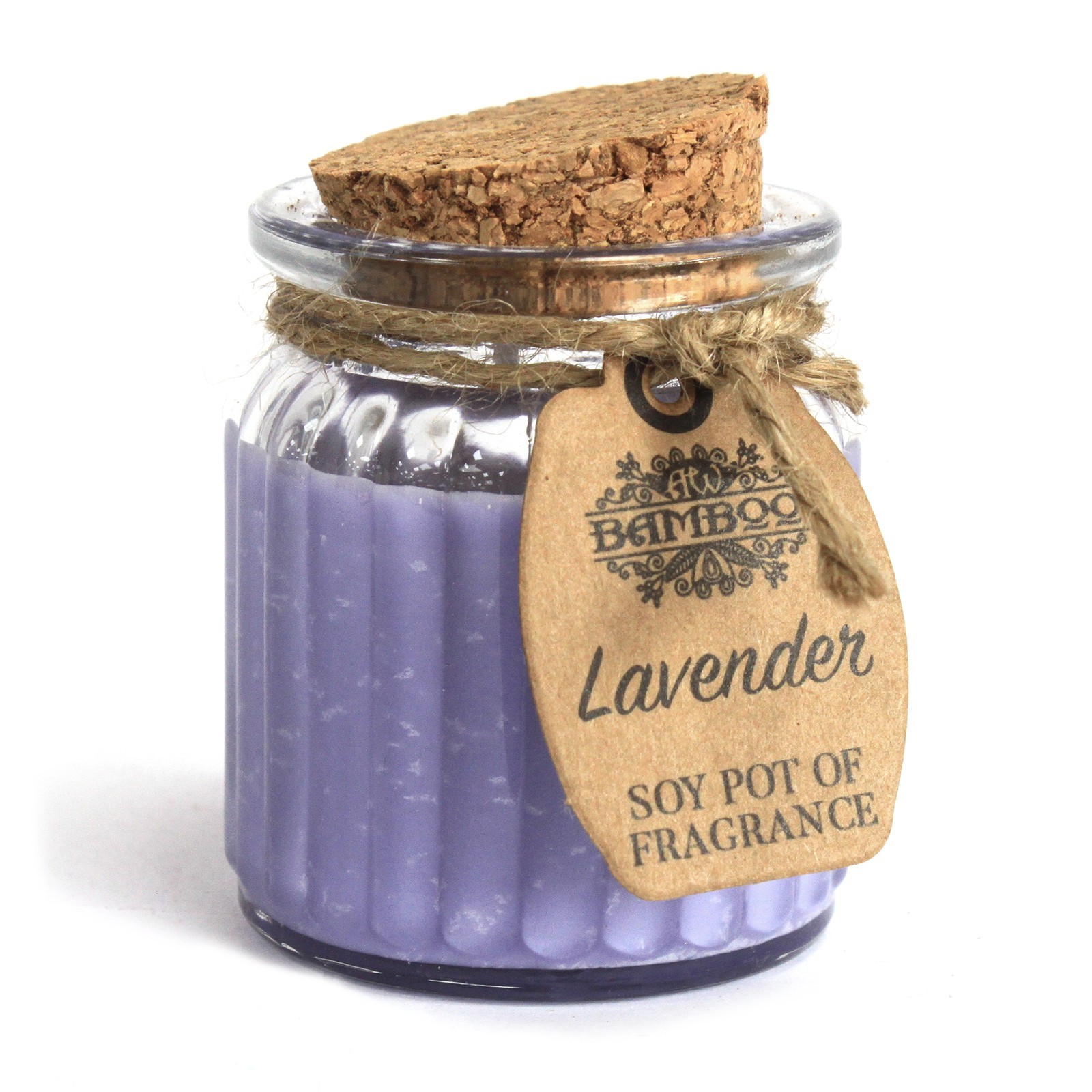 Bougie de soja en pot parfumée – Lavande   