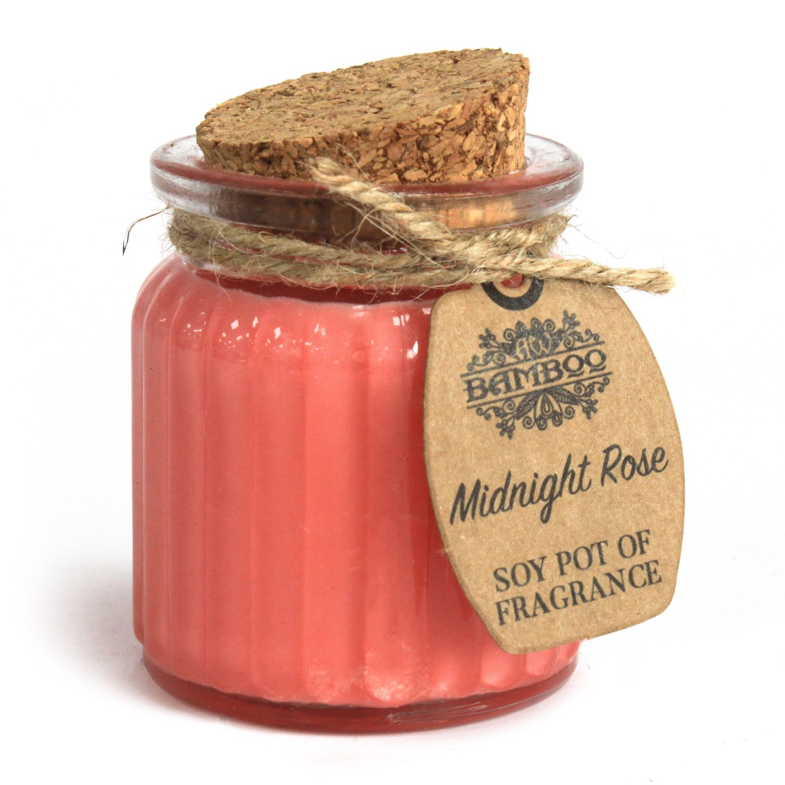 Bougie de soja parfumée – Rose de minuit