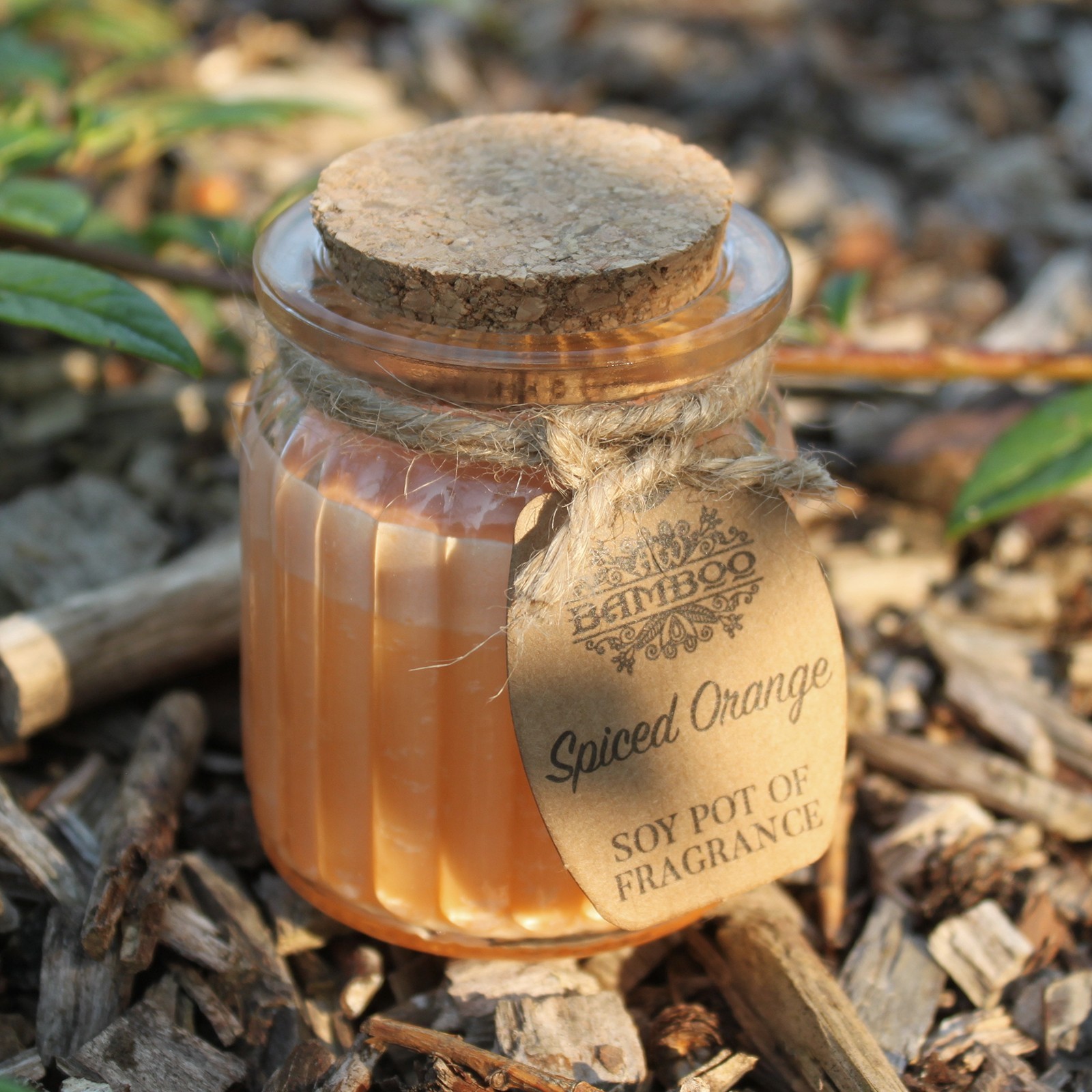 Bougie de soja parfumée – Orange épicée