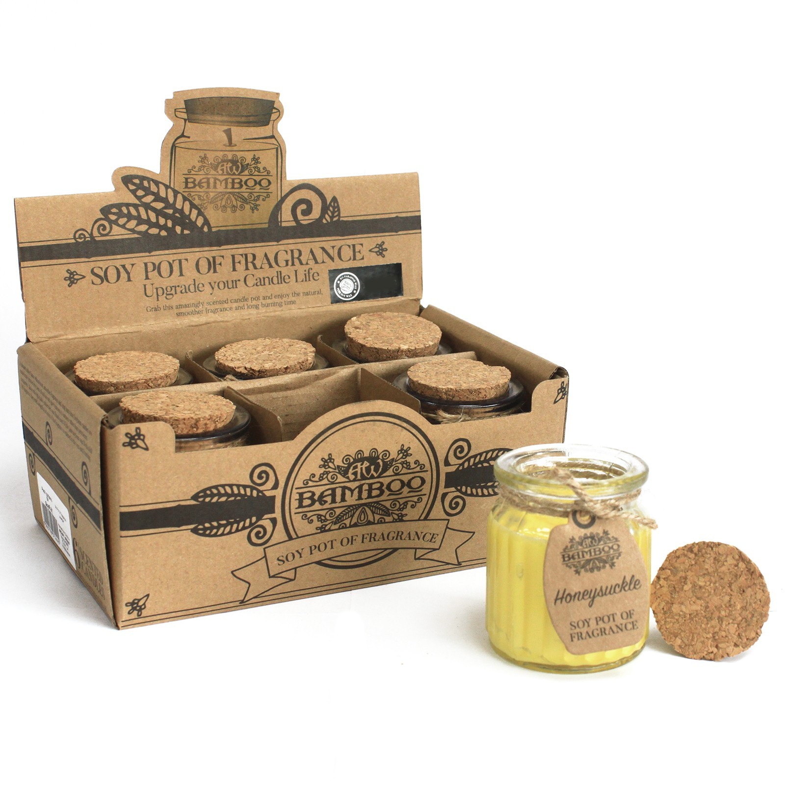 Bougie de soja parfumée – Chèvrefeuille