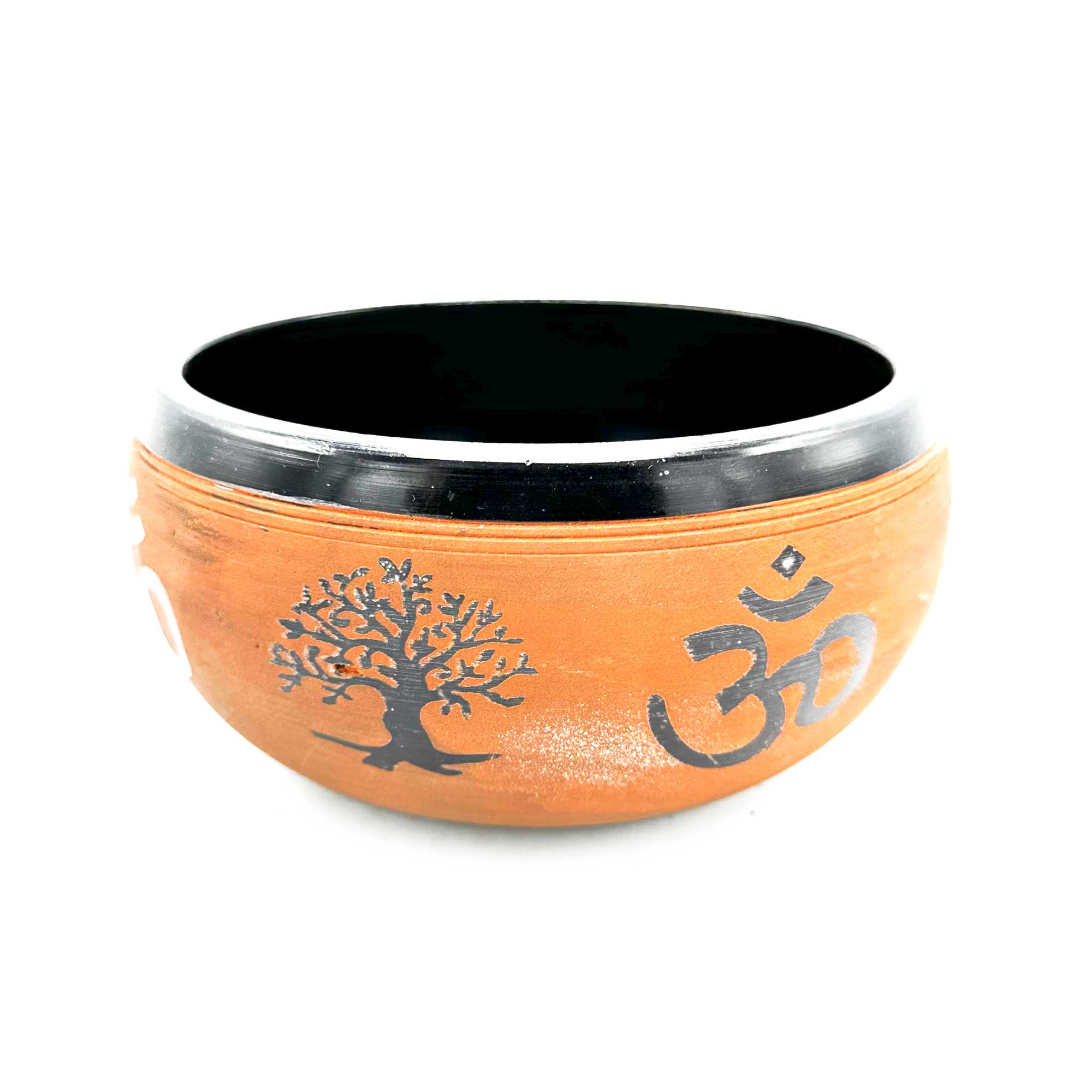 Bol chantant en poudre de terre - Arbre de vie - 16 cm