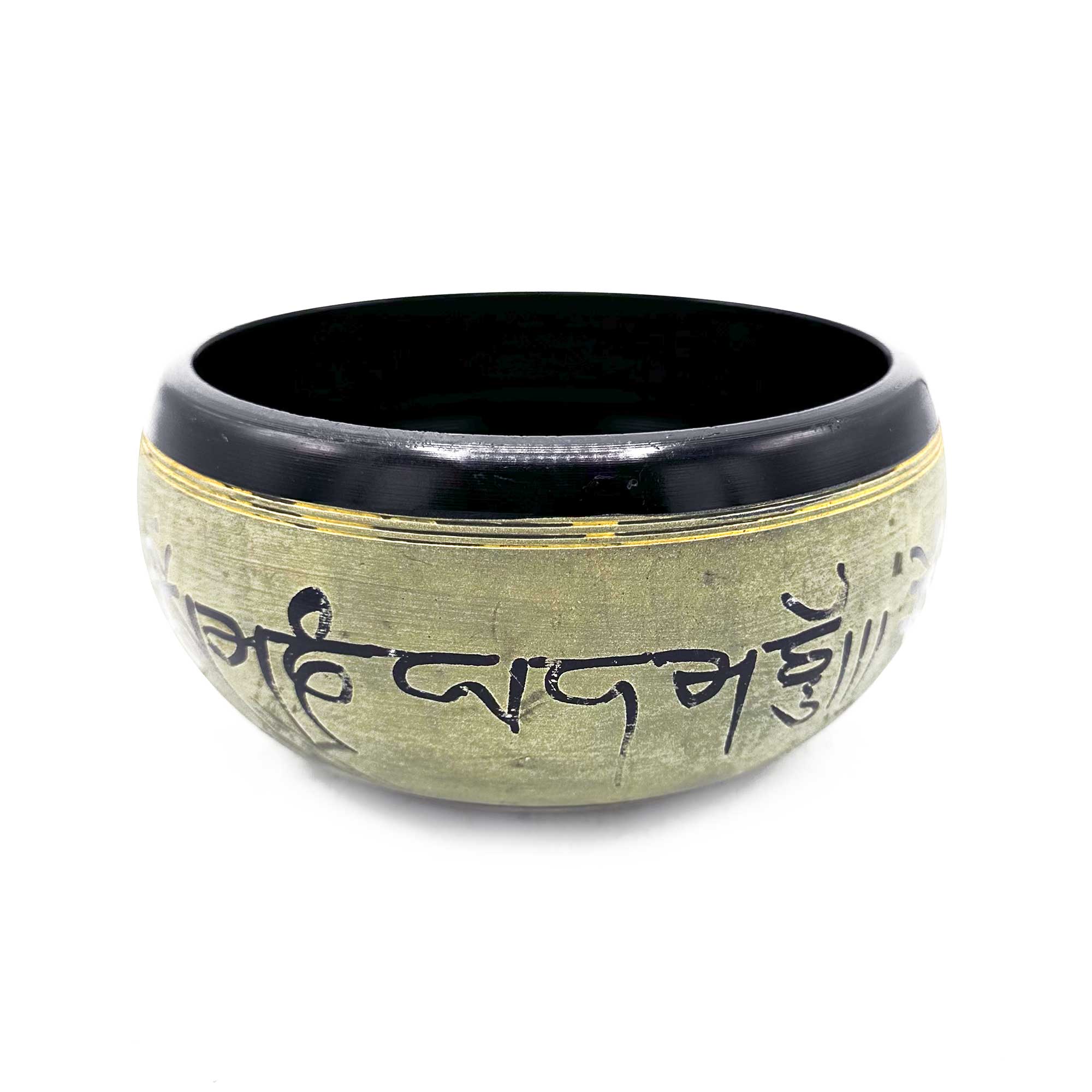 Bol chantant en poudre de terre - Mantra zen - 16 cm