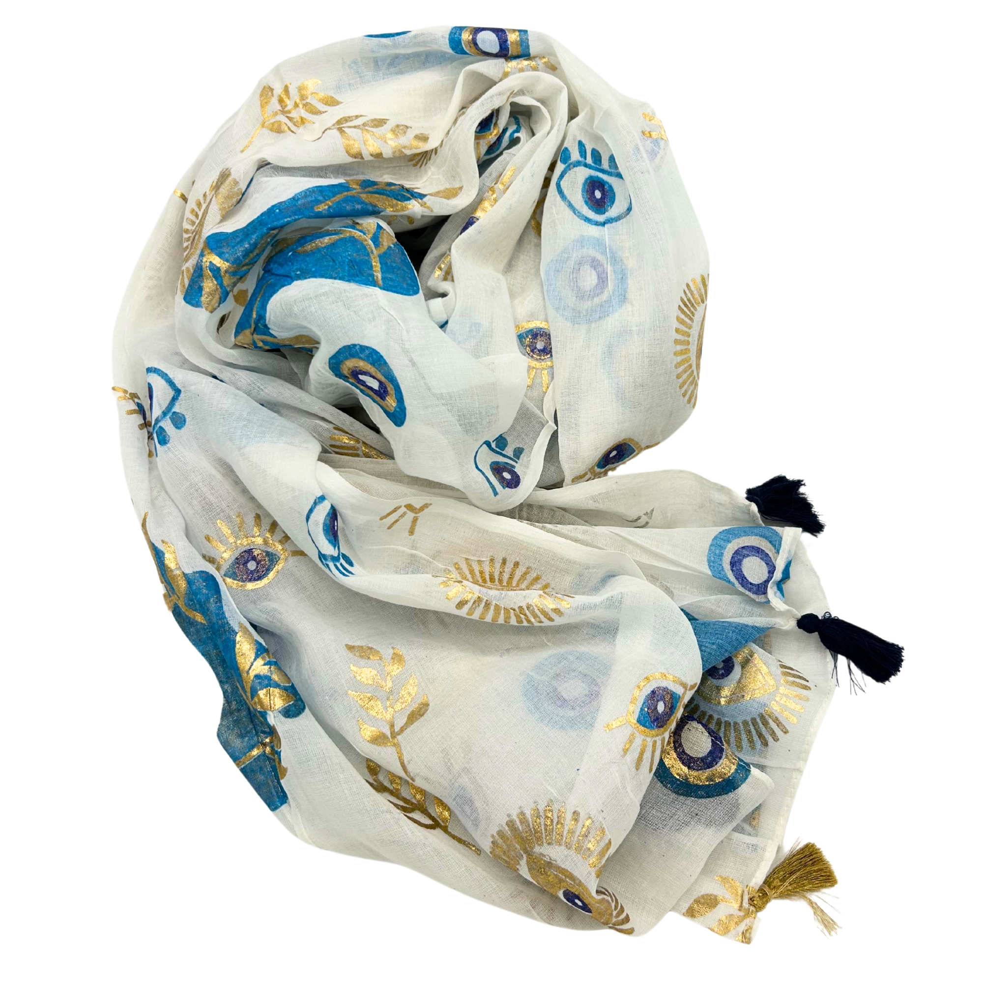 Paréo Méditerranéen Nomad  – Motif ethnique doré