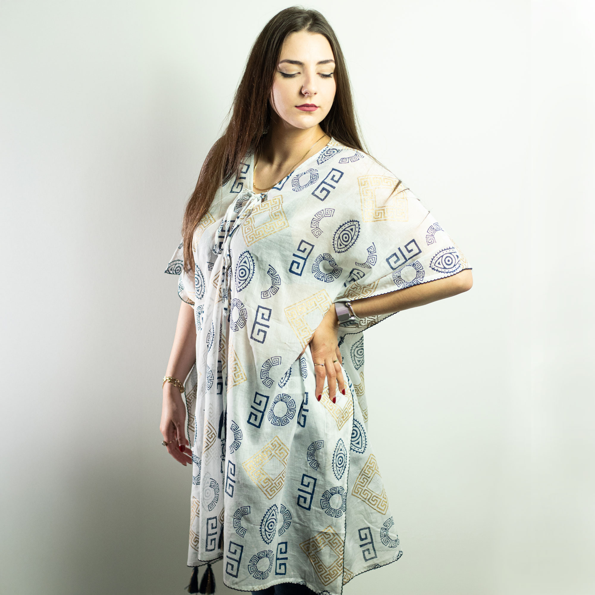 Robe d'été Ethnique  – Motif symbolique 