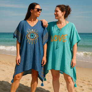 Robe d'été Ethnique  – Turquoise LOVE