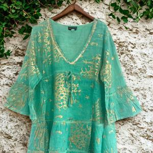 Robe d'été Nomad Méditerranée – Corail turquoise