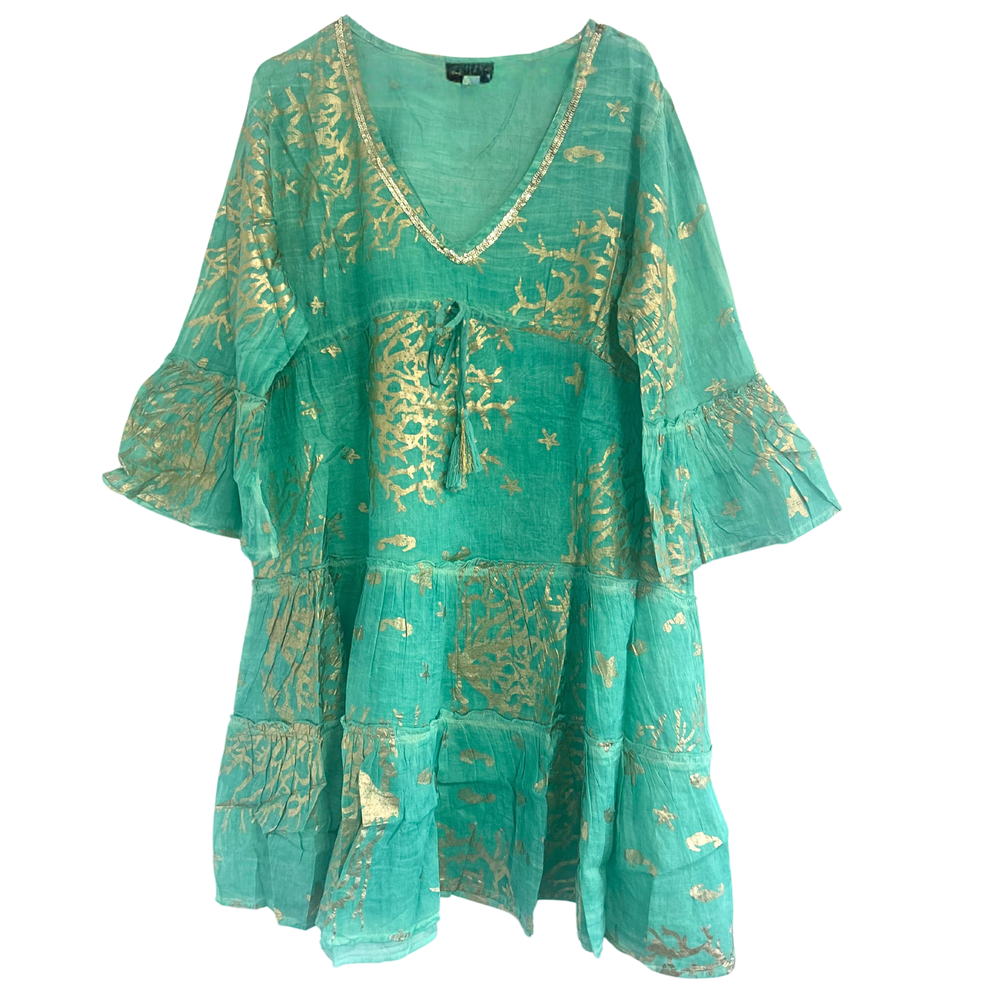 Robe d'été Nomad Méditerranée – Corail turquoise