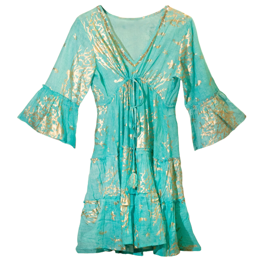 Robe d'été Nomad Méditerranée – Corail turquoise