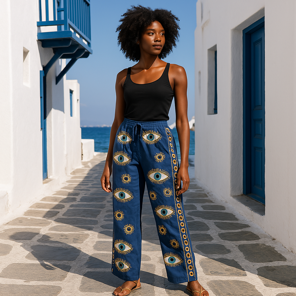 Pantalon NOMAD MED - Bleu Profond & Œil 