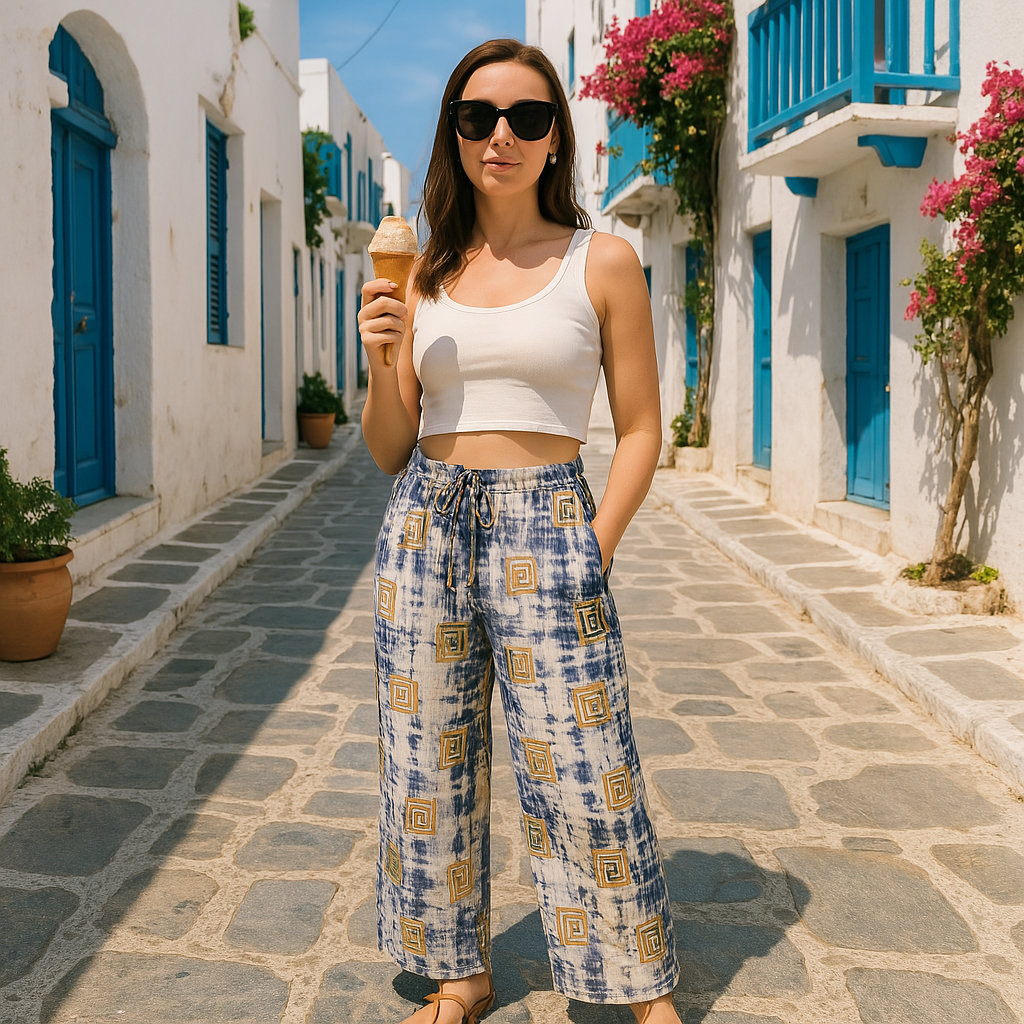 Pantalon NOMAD MED - Symbole ethnique Doré