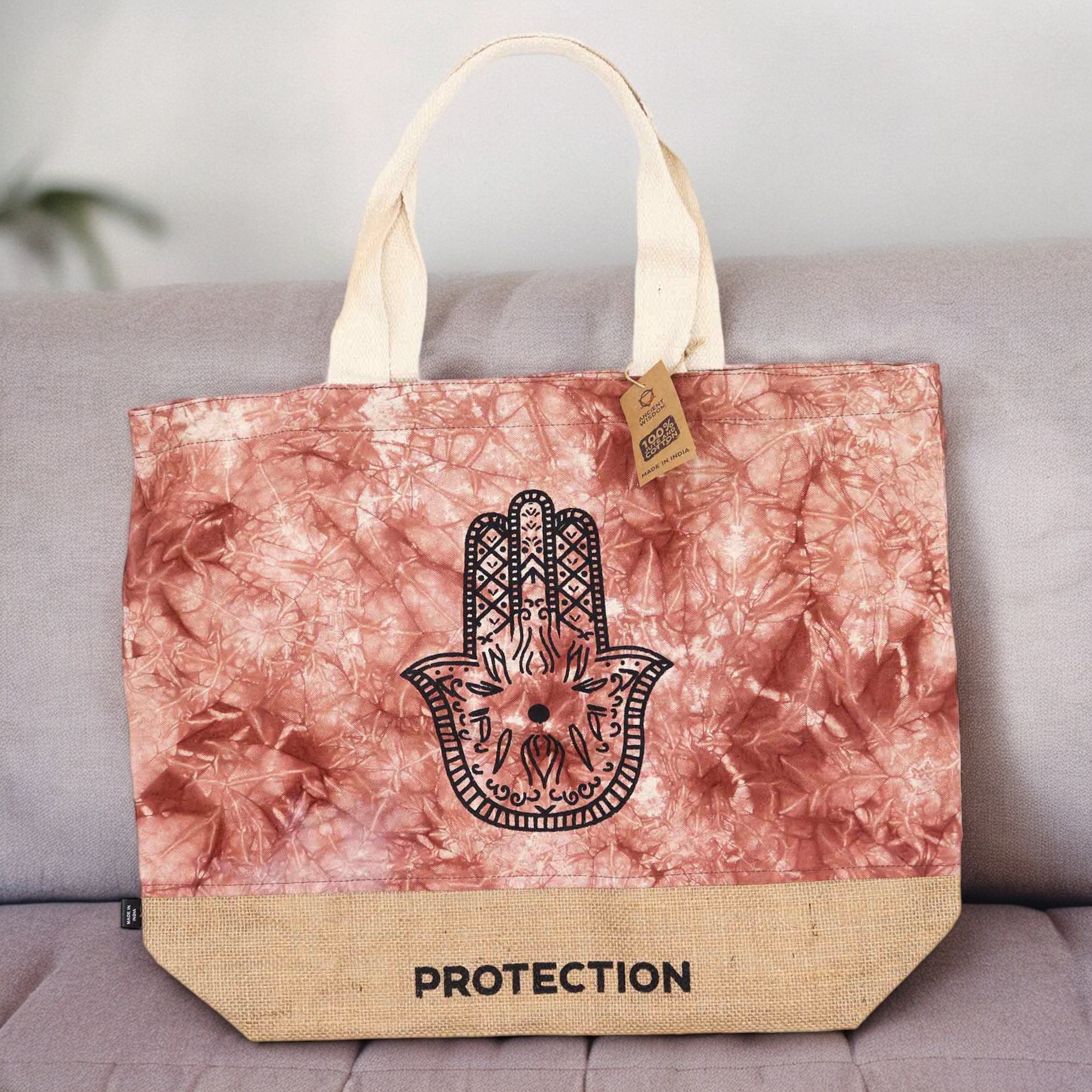 Sac cabas "Protection"  - main de Fatma