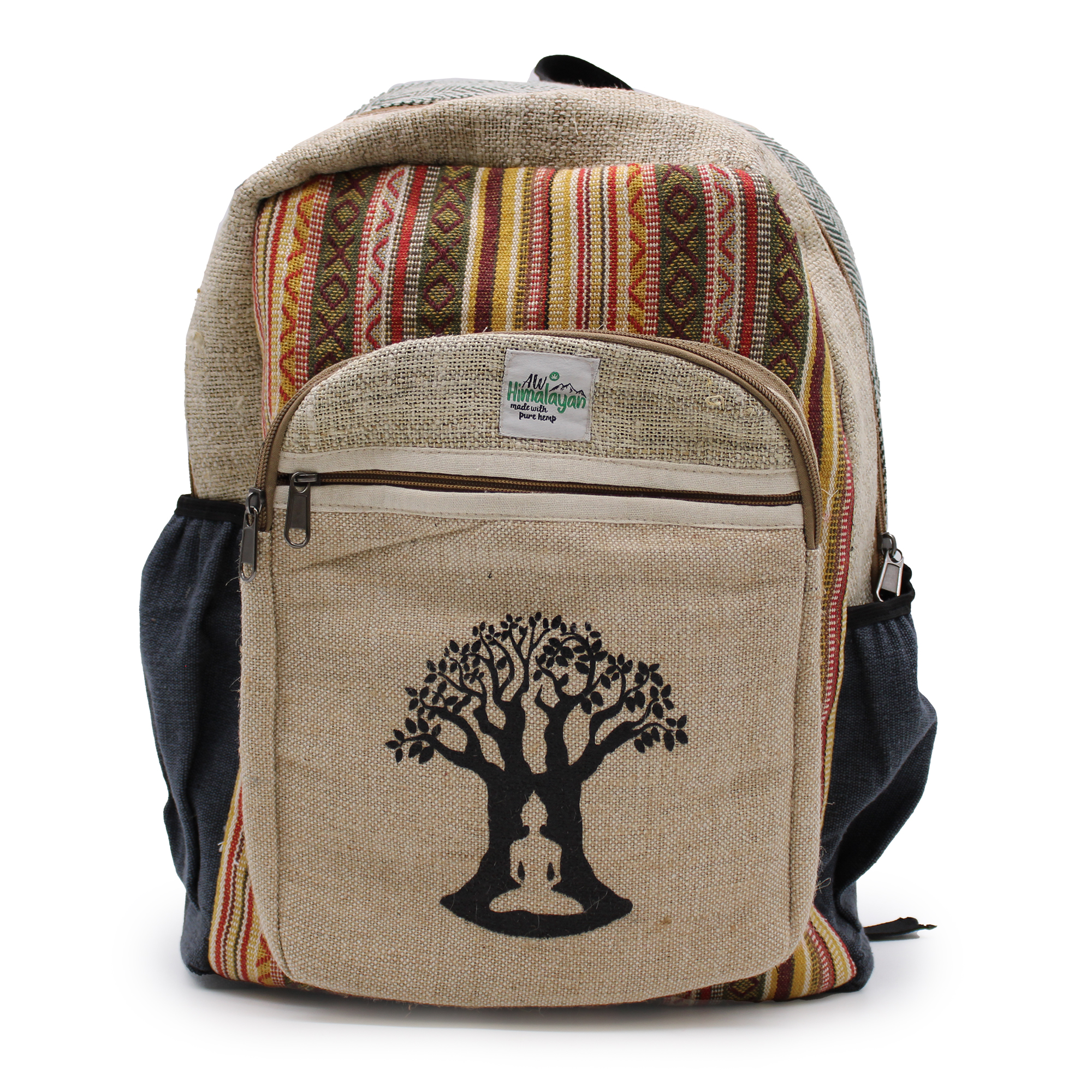 Sac à dos chanvre - Arbre de vie
