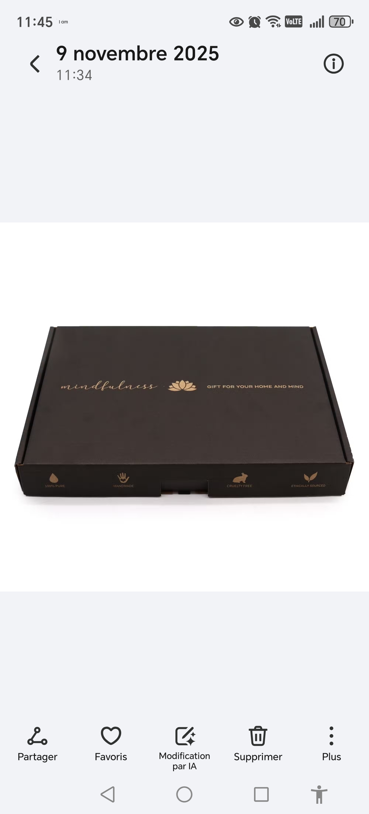 Coffret de soins Sérénité 