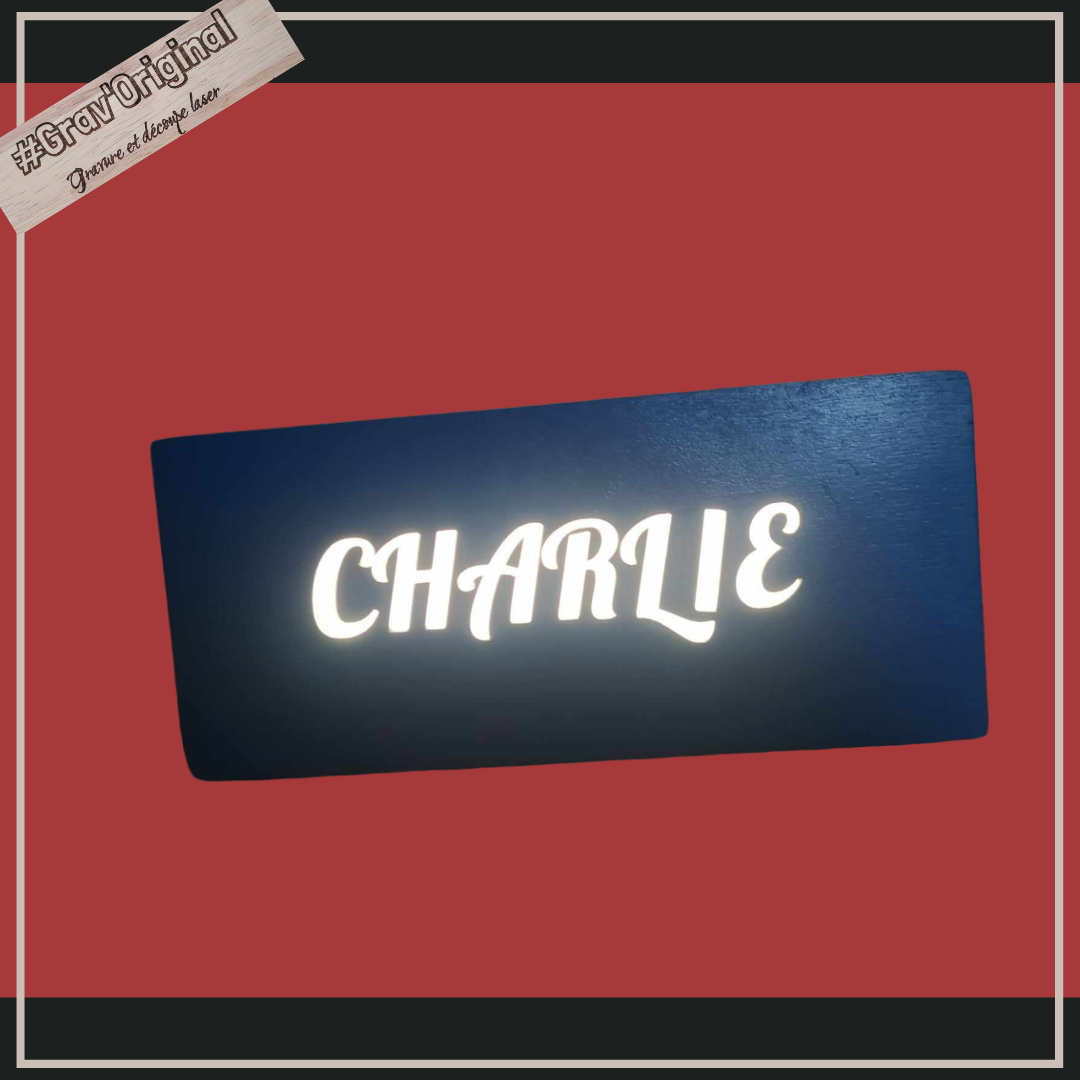 Boîte lumineuse / light box personnalisée