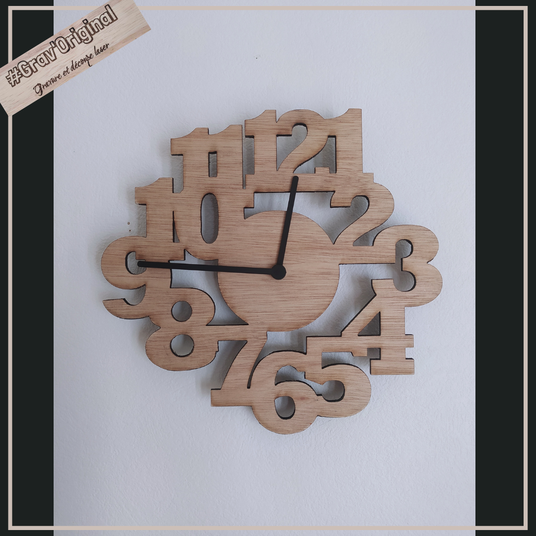 Horloge murale "chiffre"