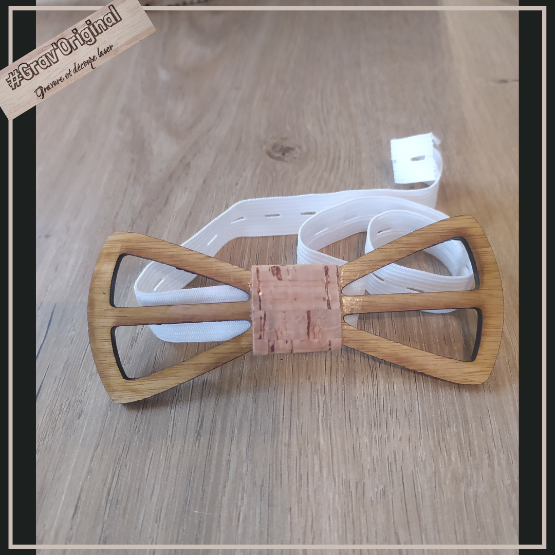 Noeud papillon en bois 2