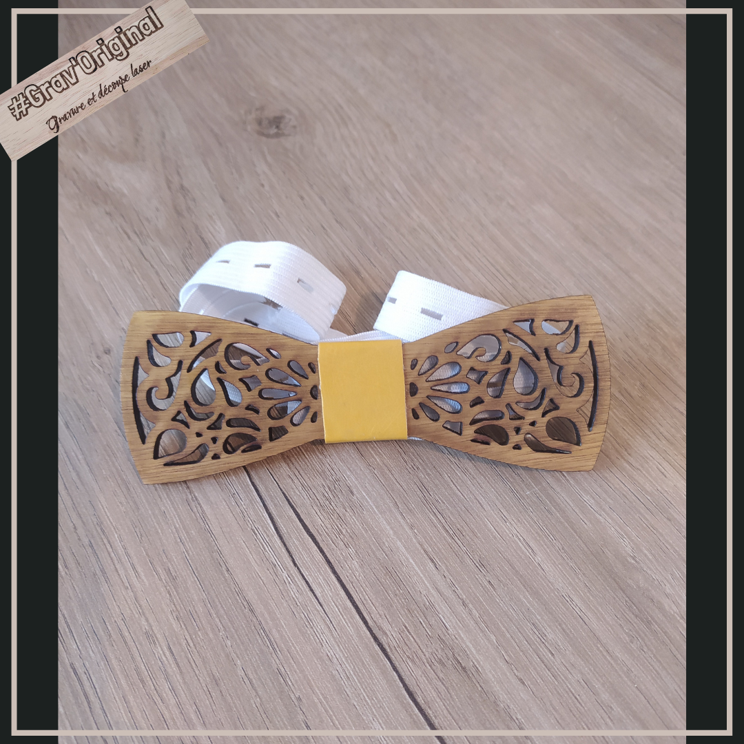 Noeud papillon en bois 5