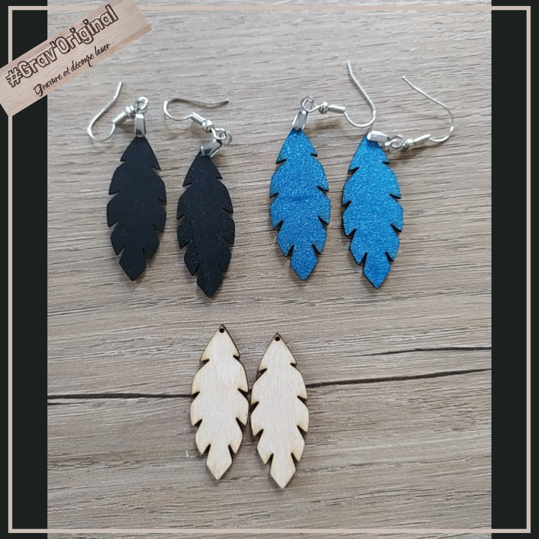 Boucles d'oreille #5 plume2