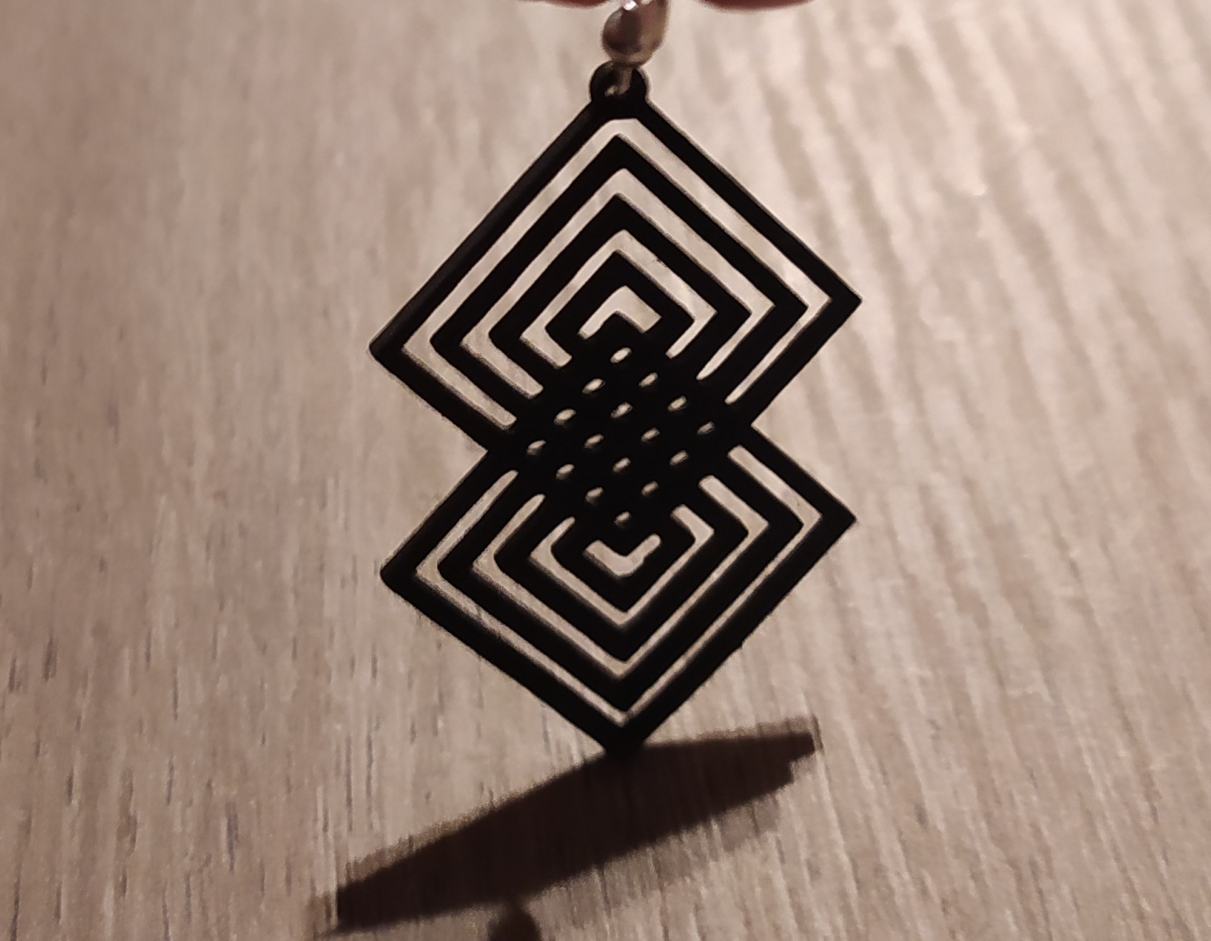 boucles d'oreille en bois #8