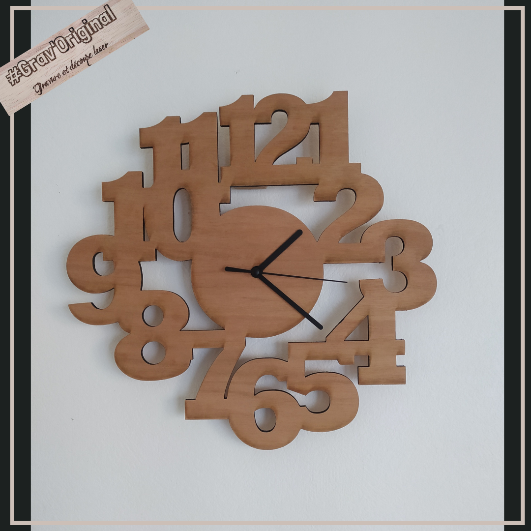 Horloge murale "chiffre"