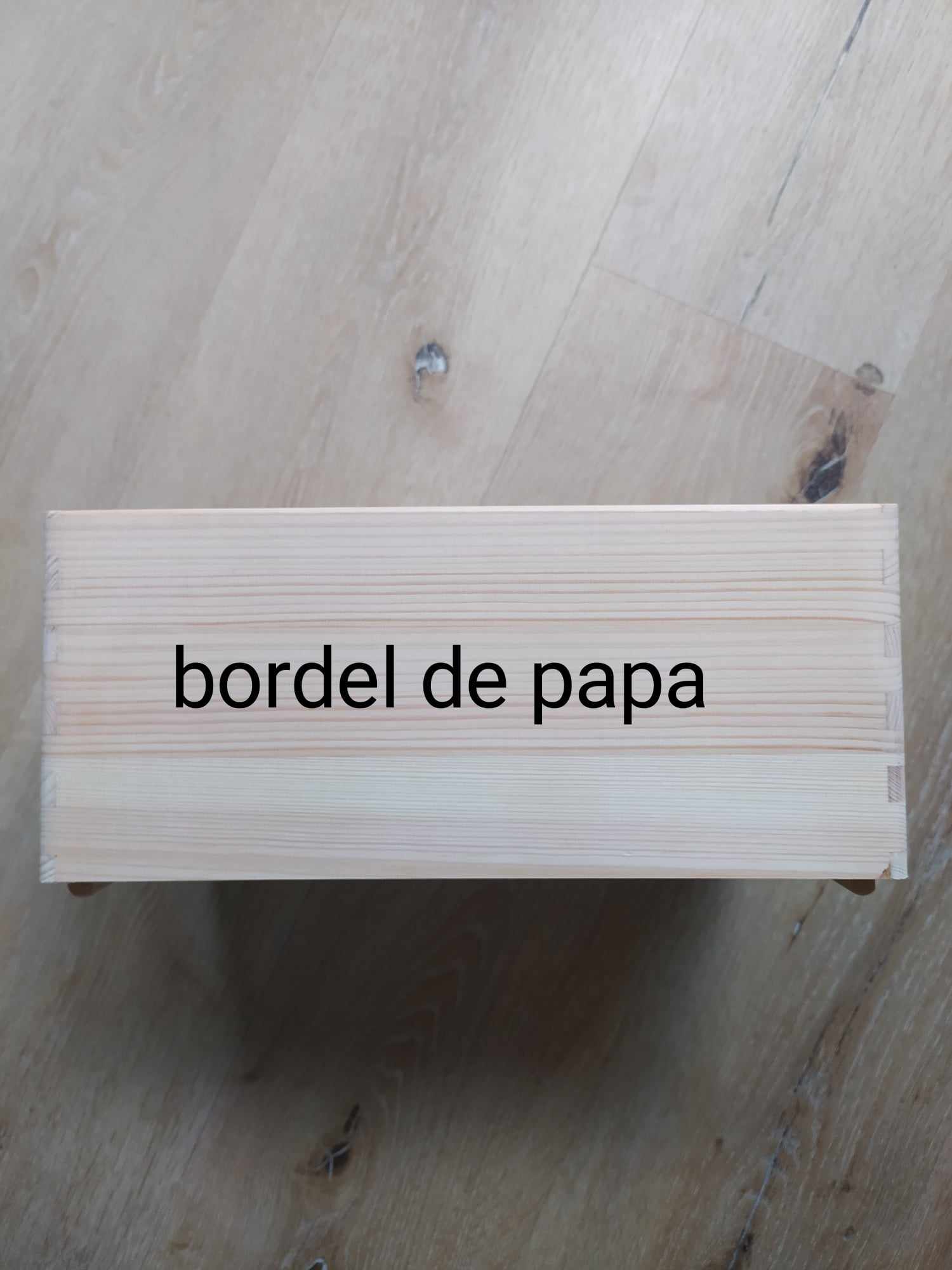 Boîte/vide poche en bois