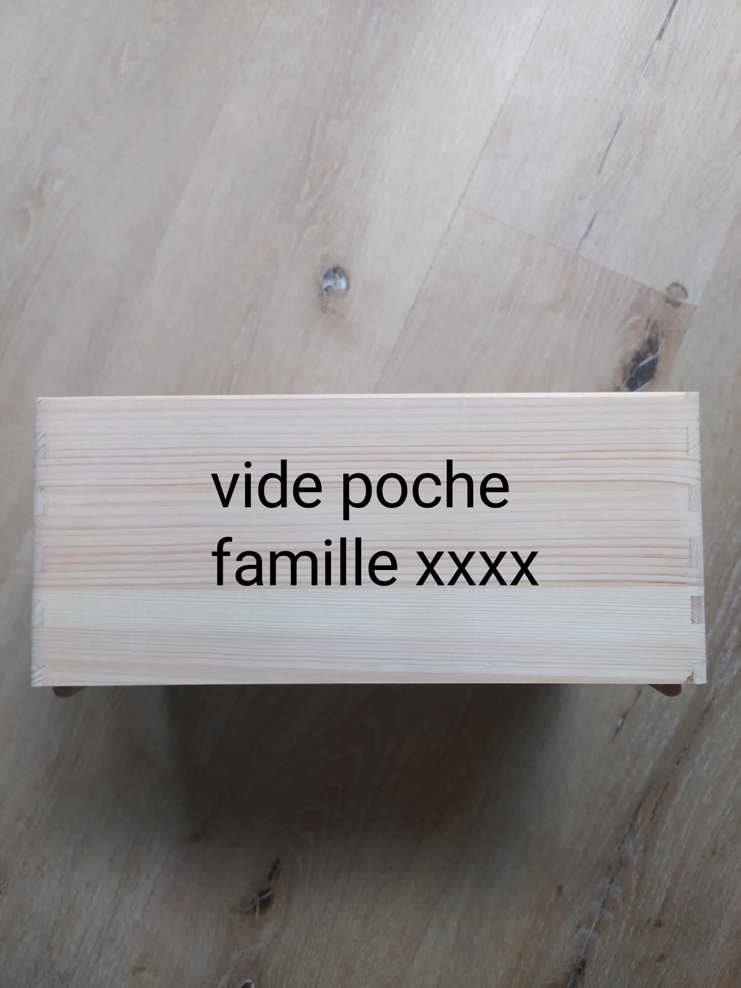 Boîte/vide poche en bois