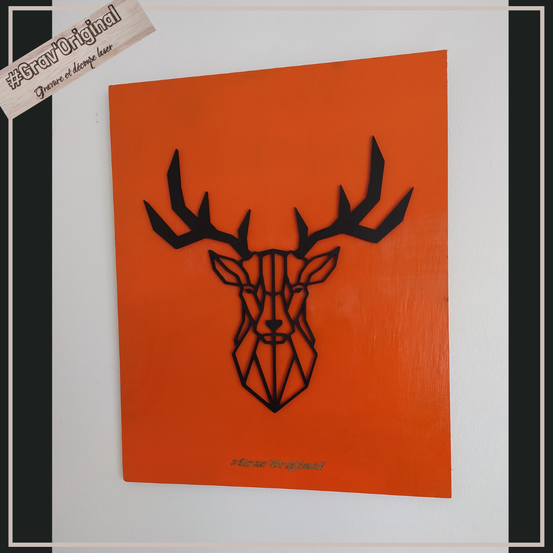 Cerf géométrique 3D