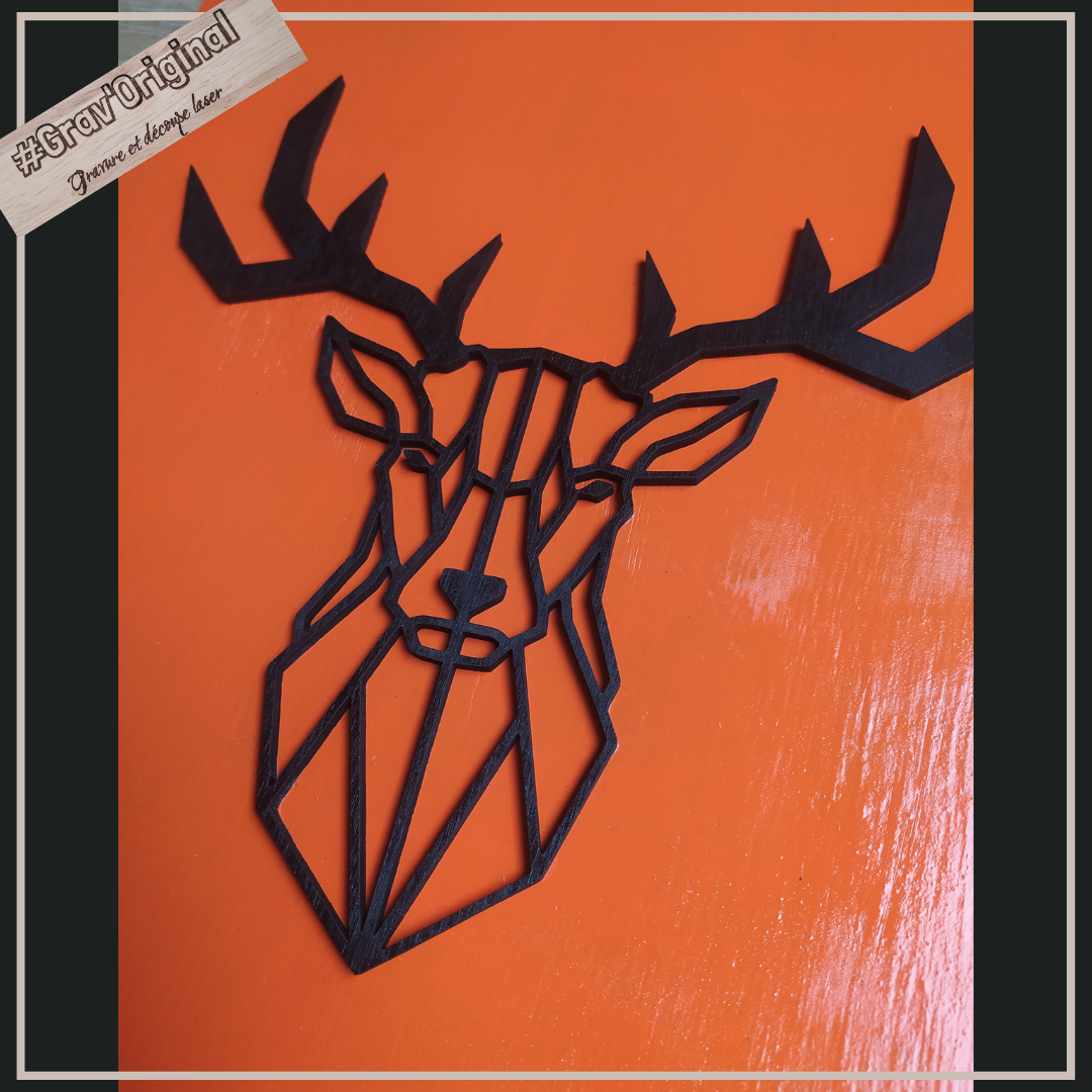 Cerf géométrique 3D