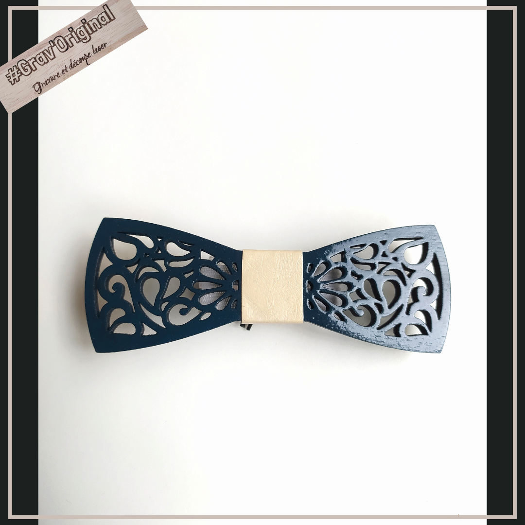 Noeud papillon en bois 5