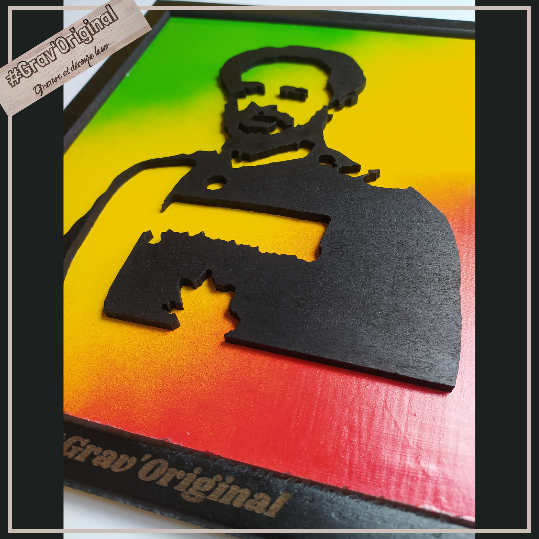 Tableau Sélassie - jah rastafari